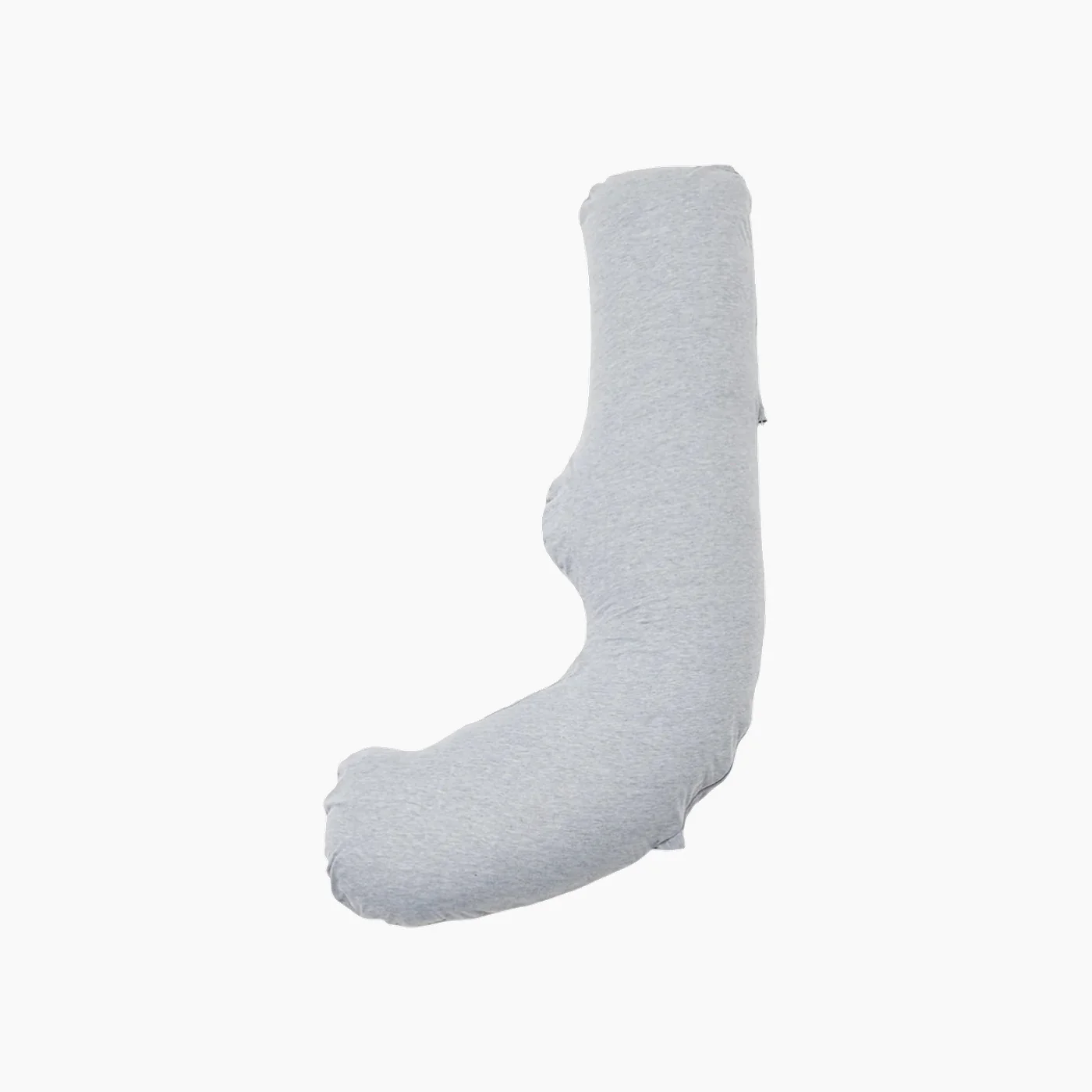 Momcozy J-Shaped Maternity Body Pillow (Grey)