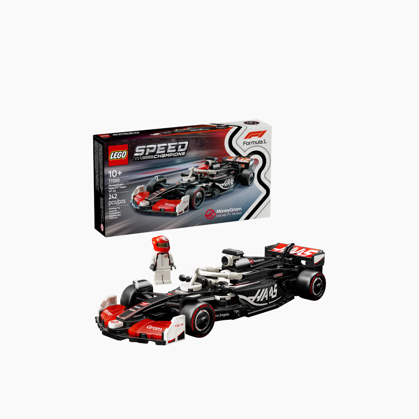 LEGO MoneyGram Haas F1 Team V24 Race Car- 242 Pcs - Image 3