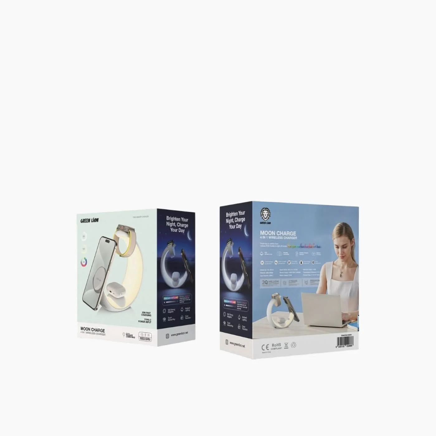 Green Lion Moon Charge 4 in 1 Wireless Charger - Image 2