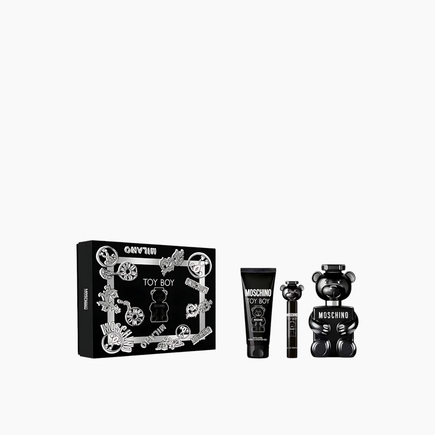 Moschino Toy Boy EDP 100Ml + EDP 10Ml + Shower Gel 100Ml Gift Set For Men