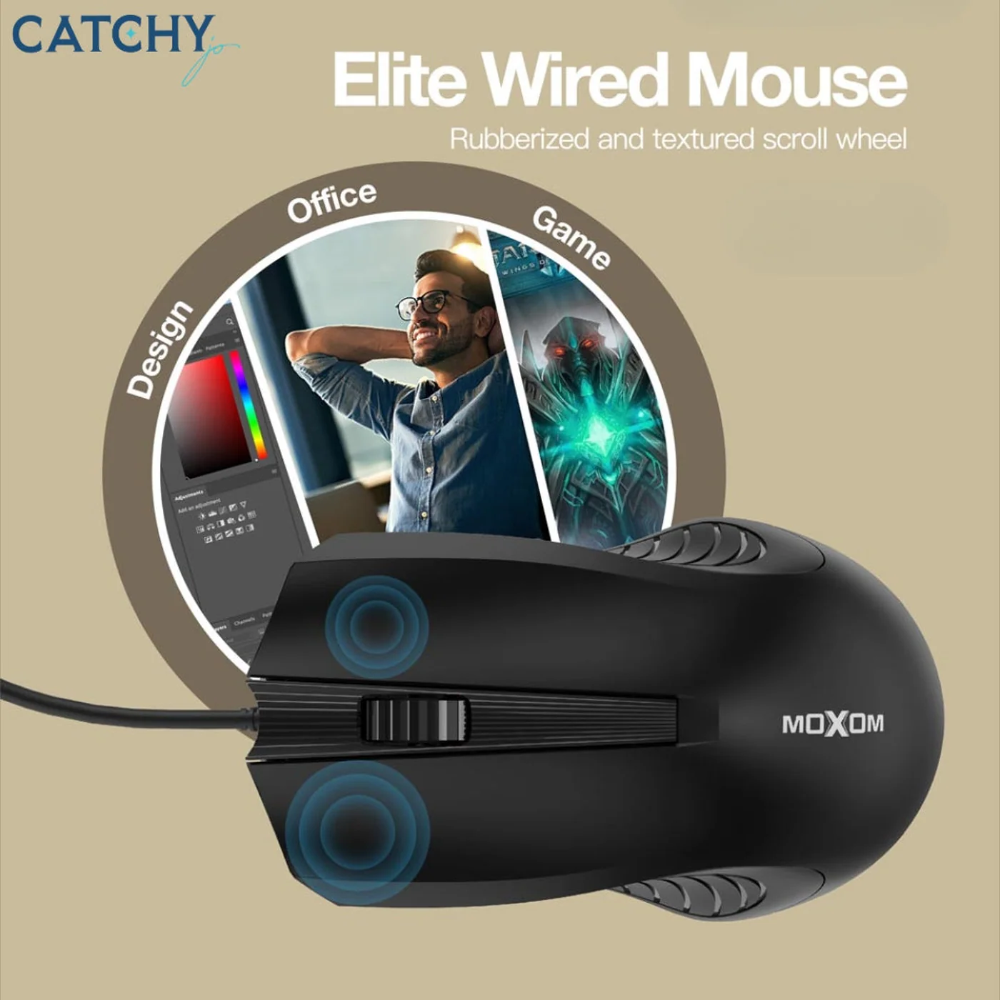 Moxom MX-MS08 Elite Wired Mouse - Image 5