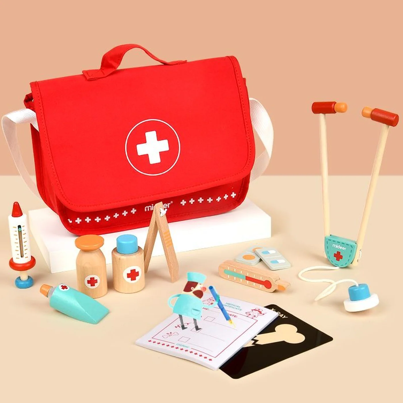 My First Medical Kit Wooden Toys Set Age 3+ - Image 5