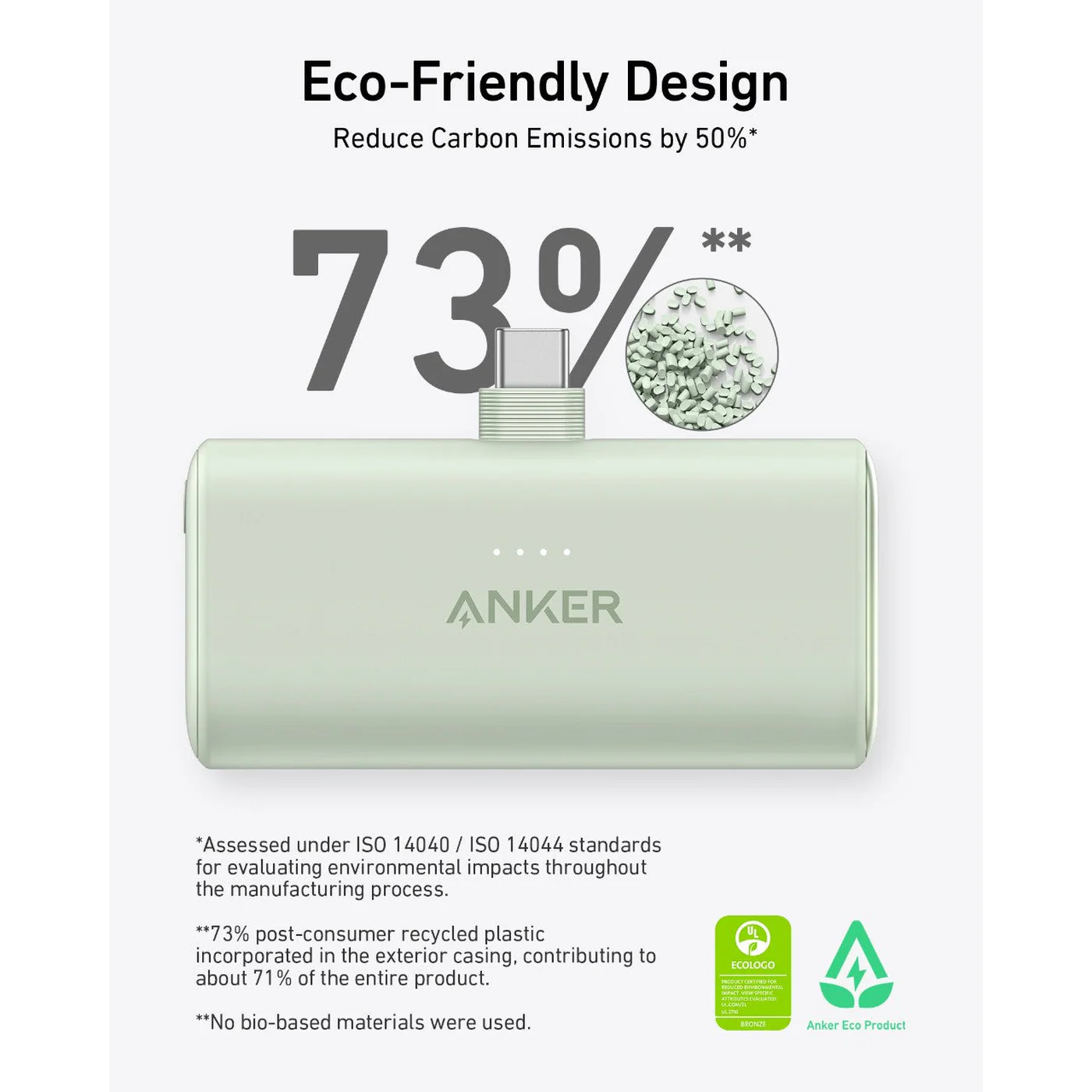 MagGo Nano Power Bank (5K - 22.5W), Built-In USB-C Connector White - Image 7