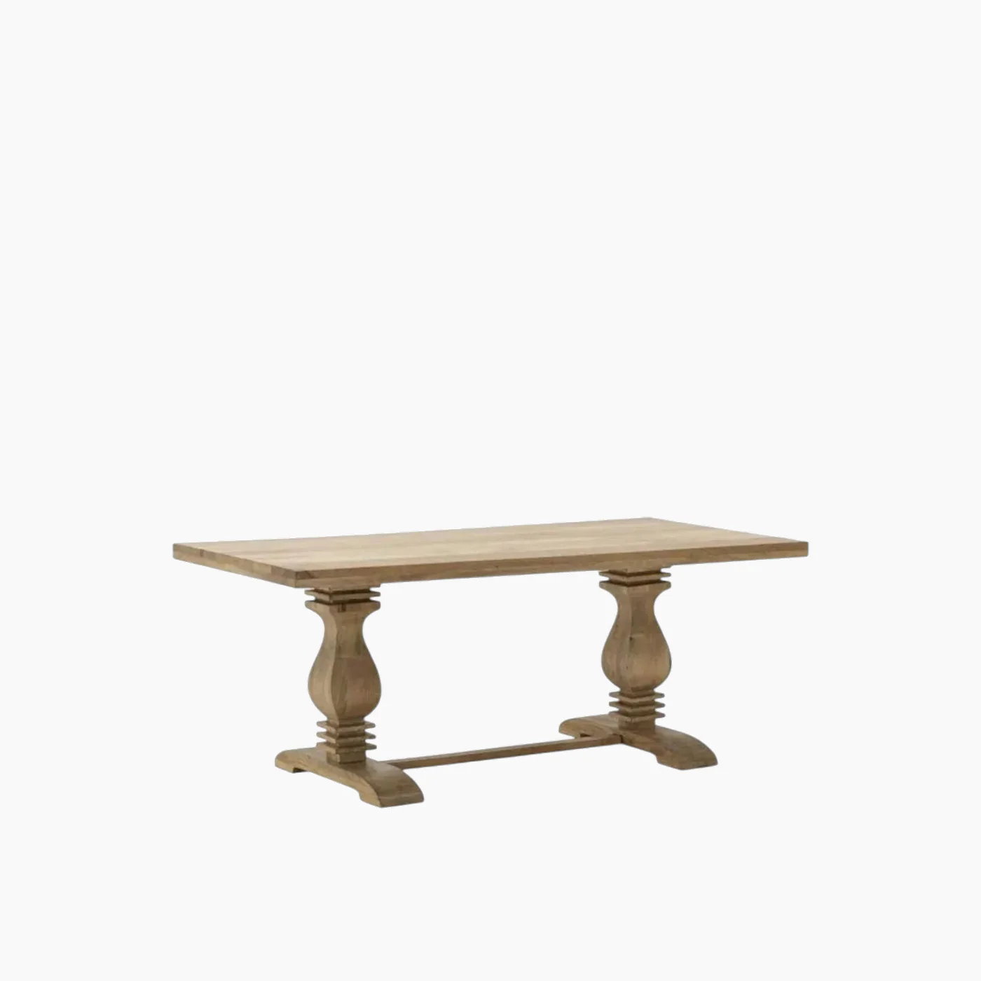 Natural Wood Dining Table - Image 3