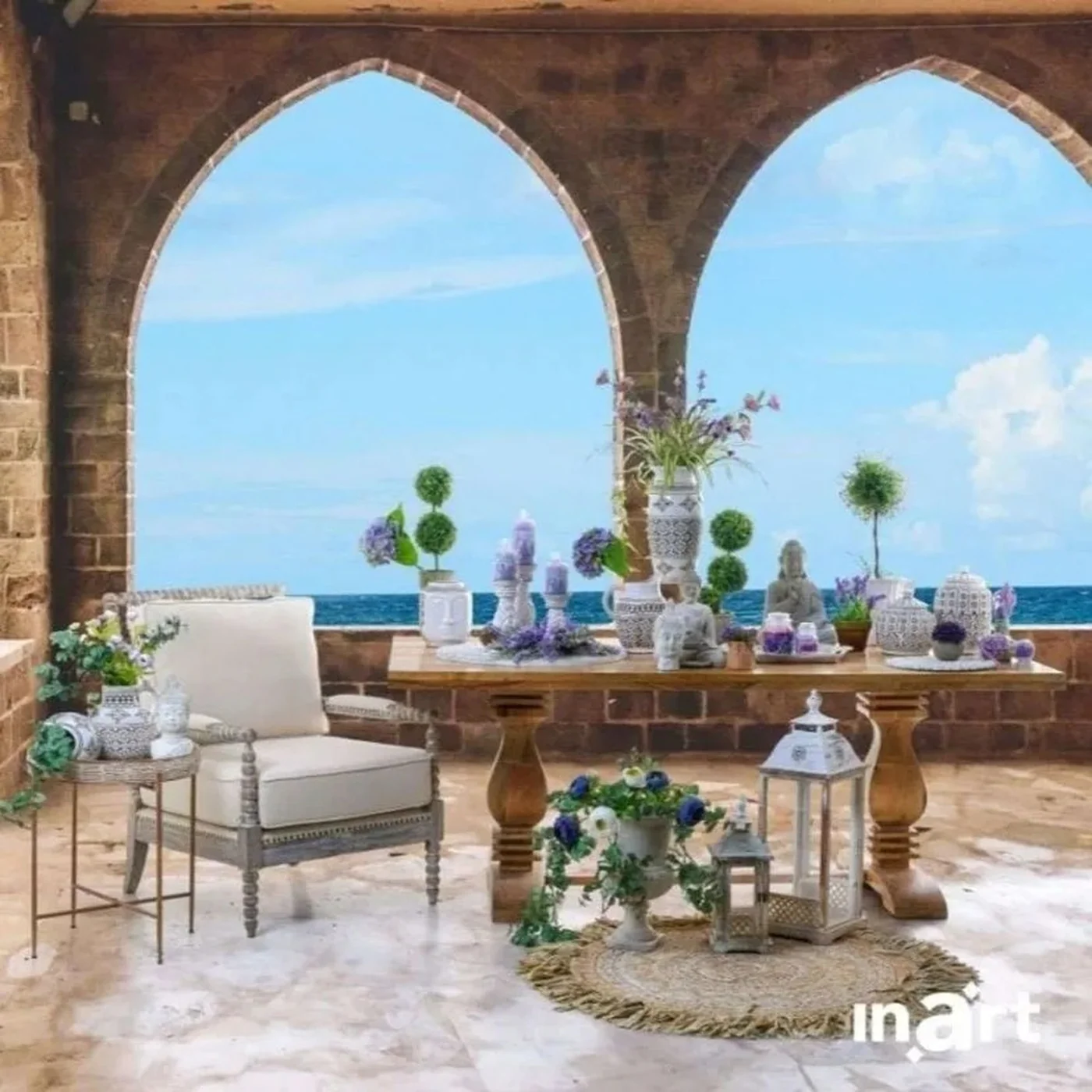 Natural Wood Dining Table - Image 8