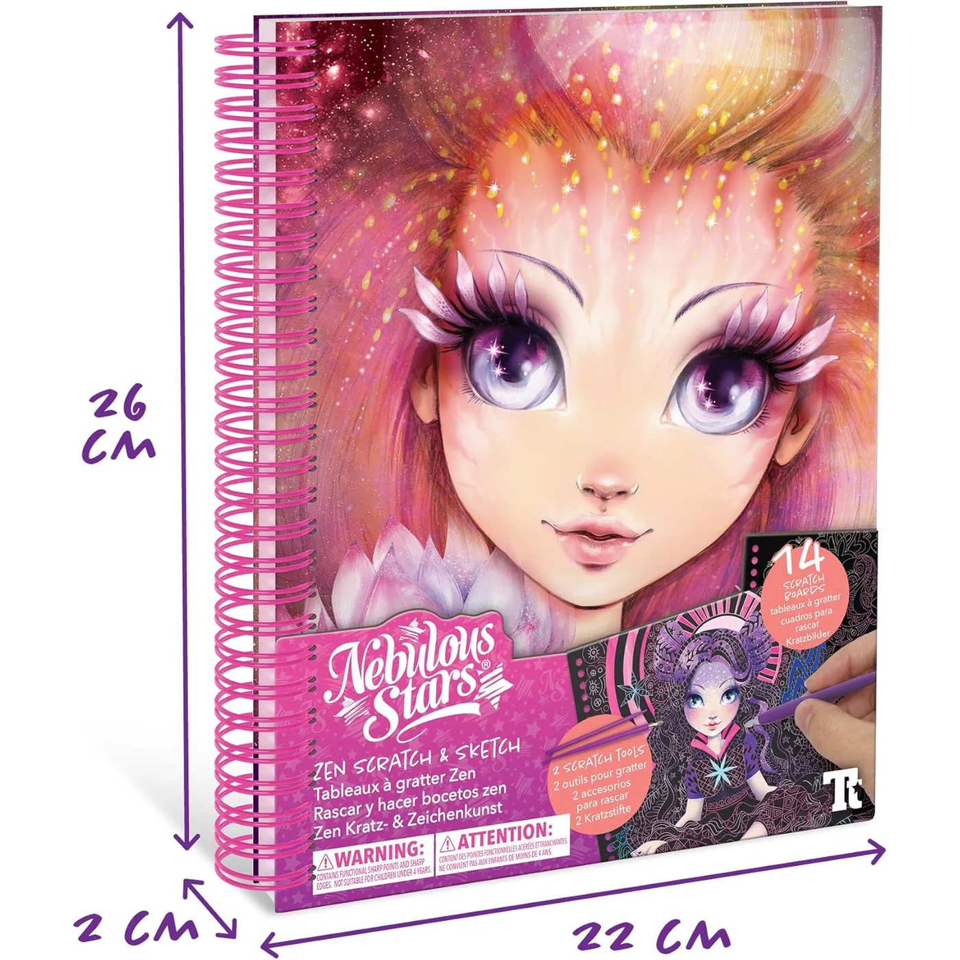Nebulous Stars Creative Book – Zen Scratch & Sketch - Image 5