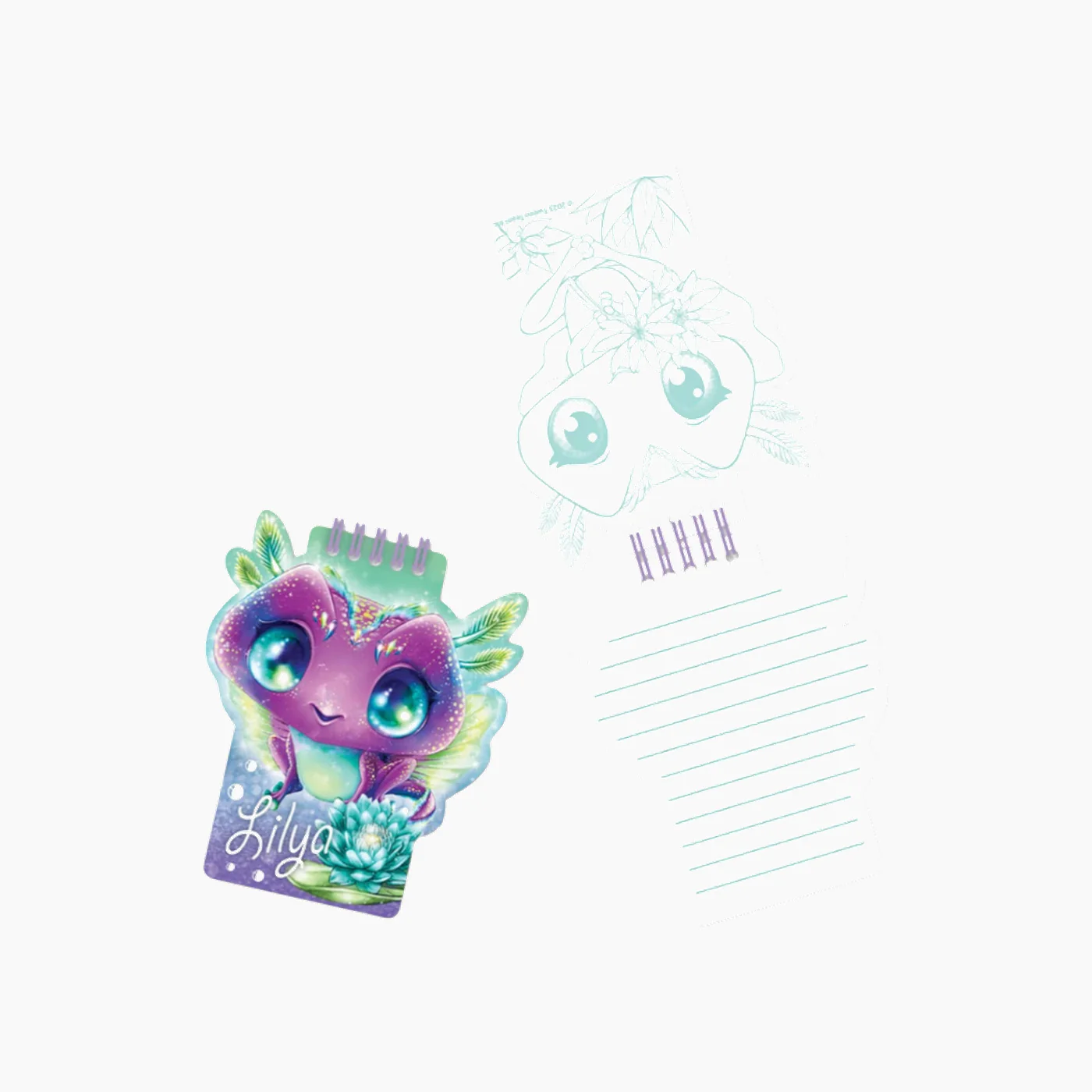 Nebulous Stars Fuzzy Large Notebook – Lilya - Image 2