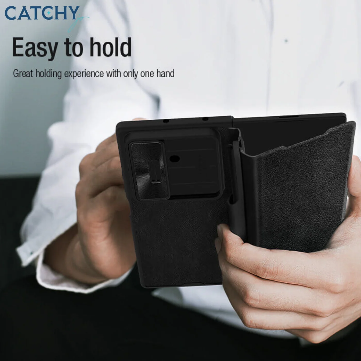 Nillkin Qin Pro Leather Samsung Galaxy Z Fold 7 Case - Image 4