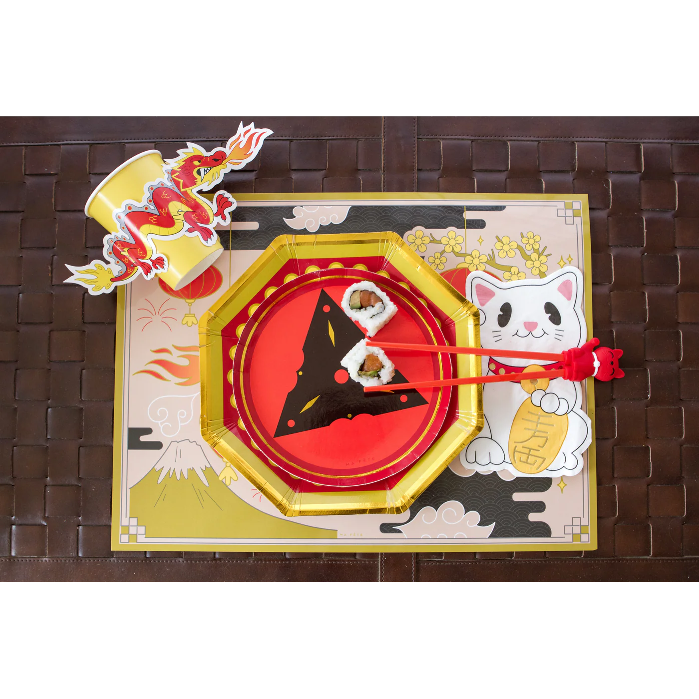 Ma Fete Lucky Cat Napkins - Set of 24 - Image 6