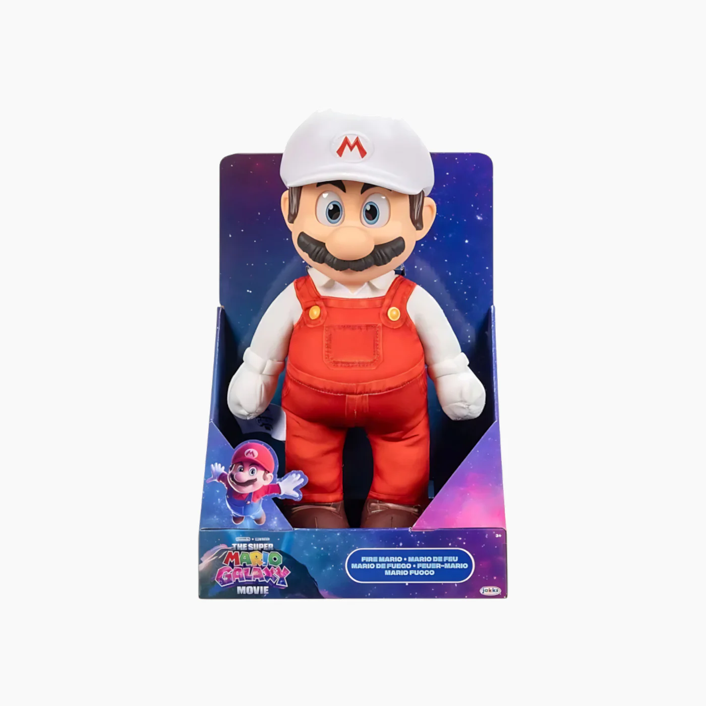 JAKKS PACIFIC Nintendo Super Mario 14" Plush– Fire Mario - Image 5