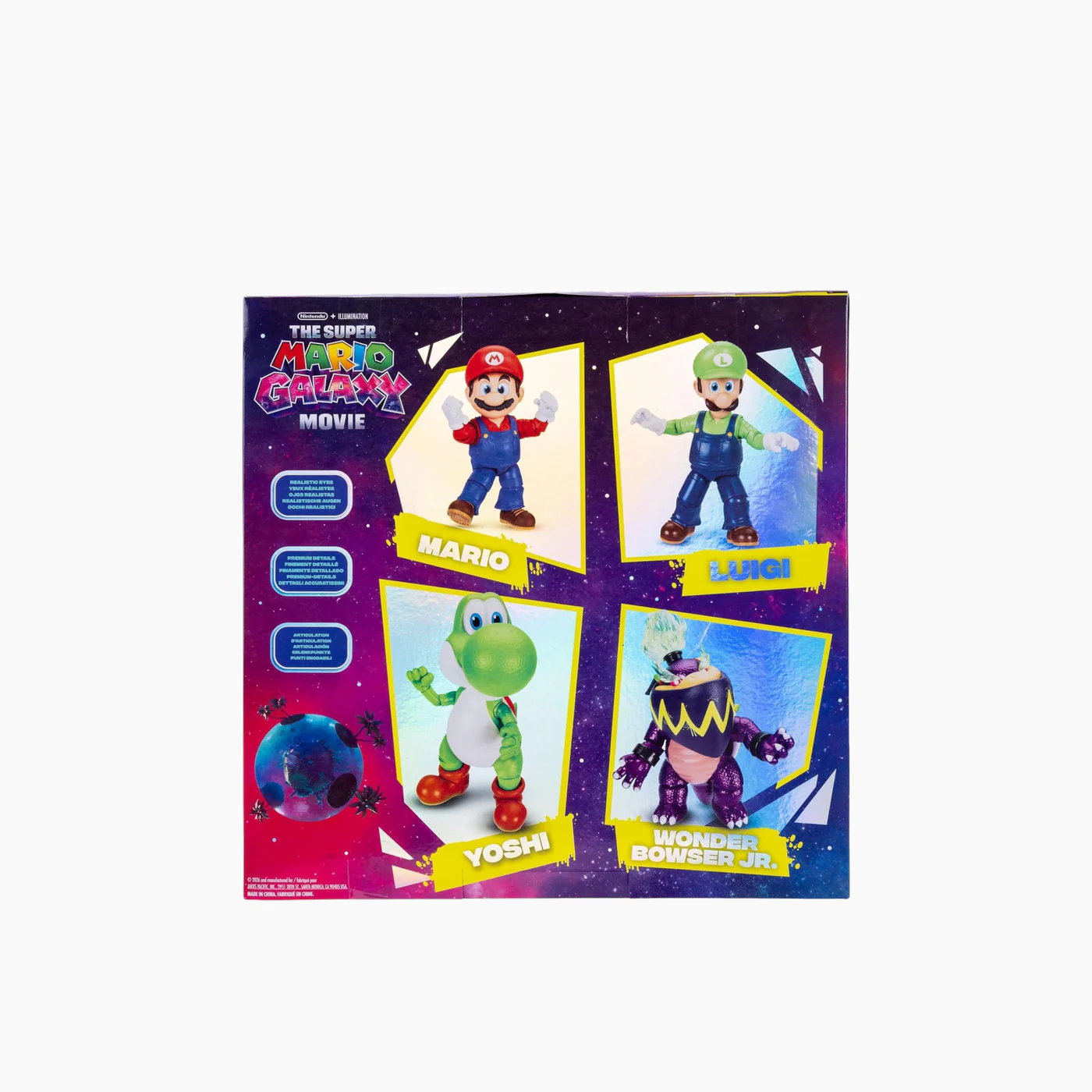 JAKKS PACIFIC Nintendo Super Mario Galaxy Movie 5" Figures 4-pack - Image 5
