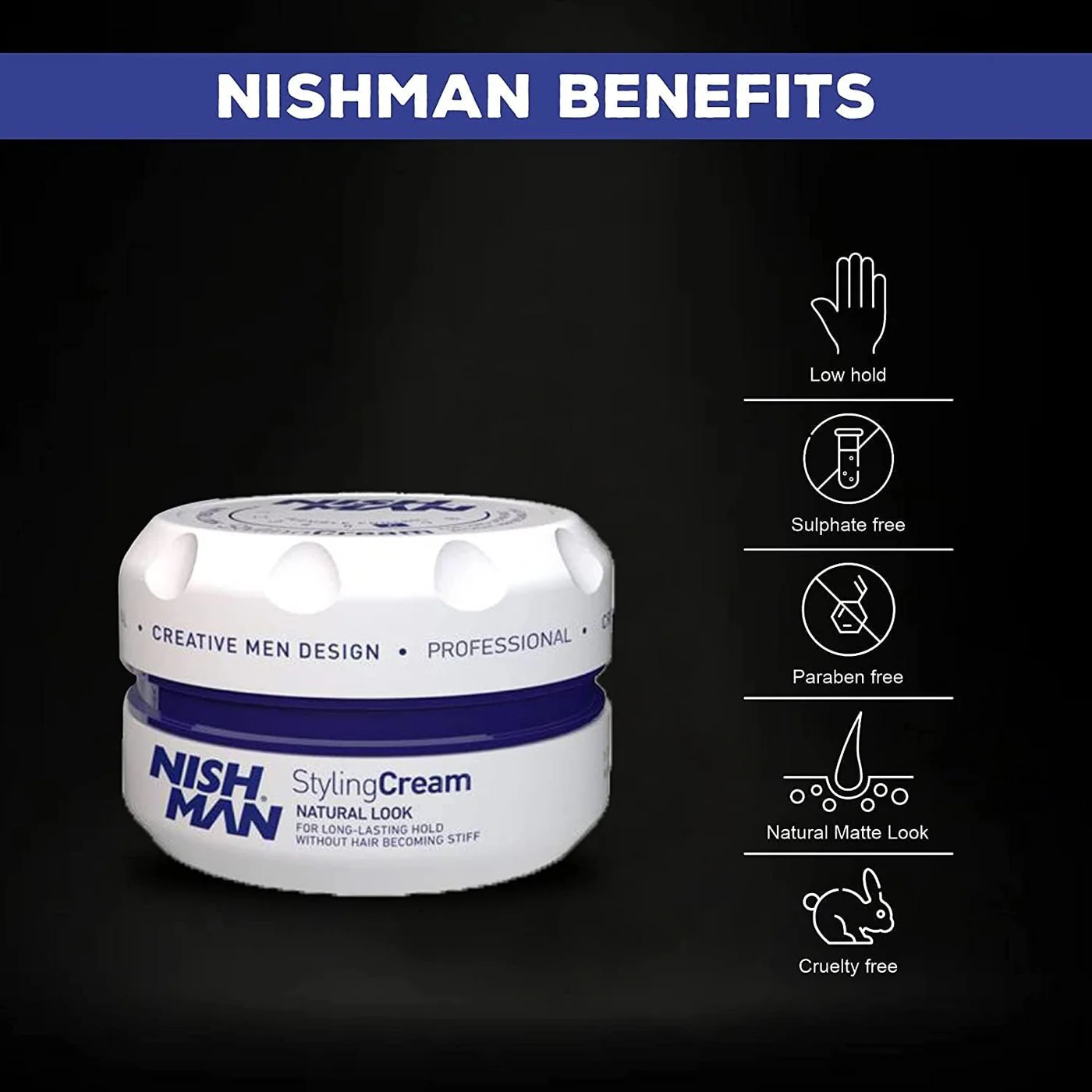Nishman Hair Styling White Cream - Image 2