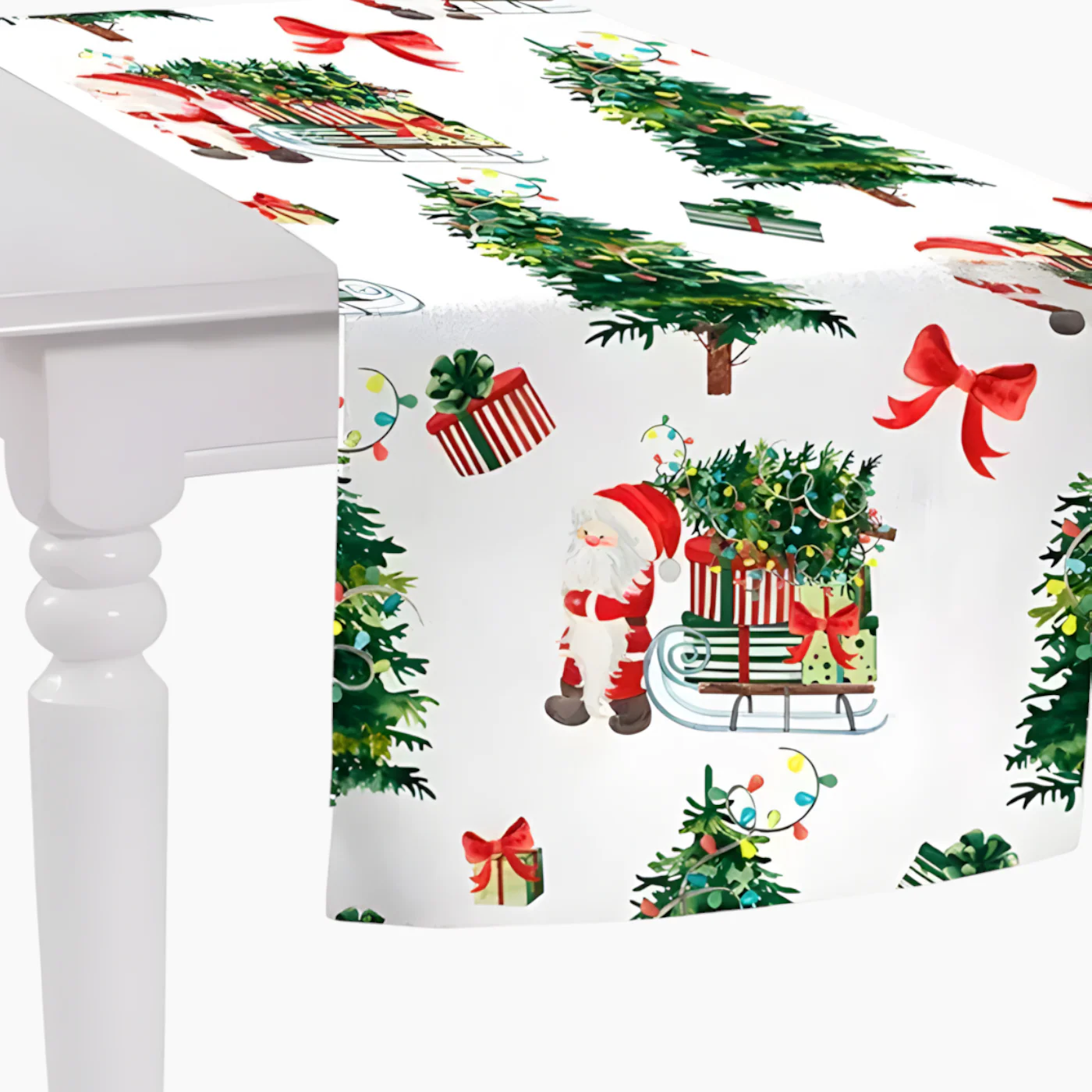 Nova Home Christmas Runner - 40X140 Cm - White - Image 2