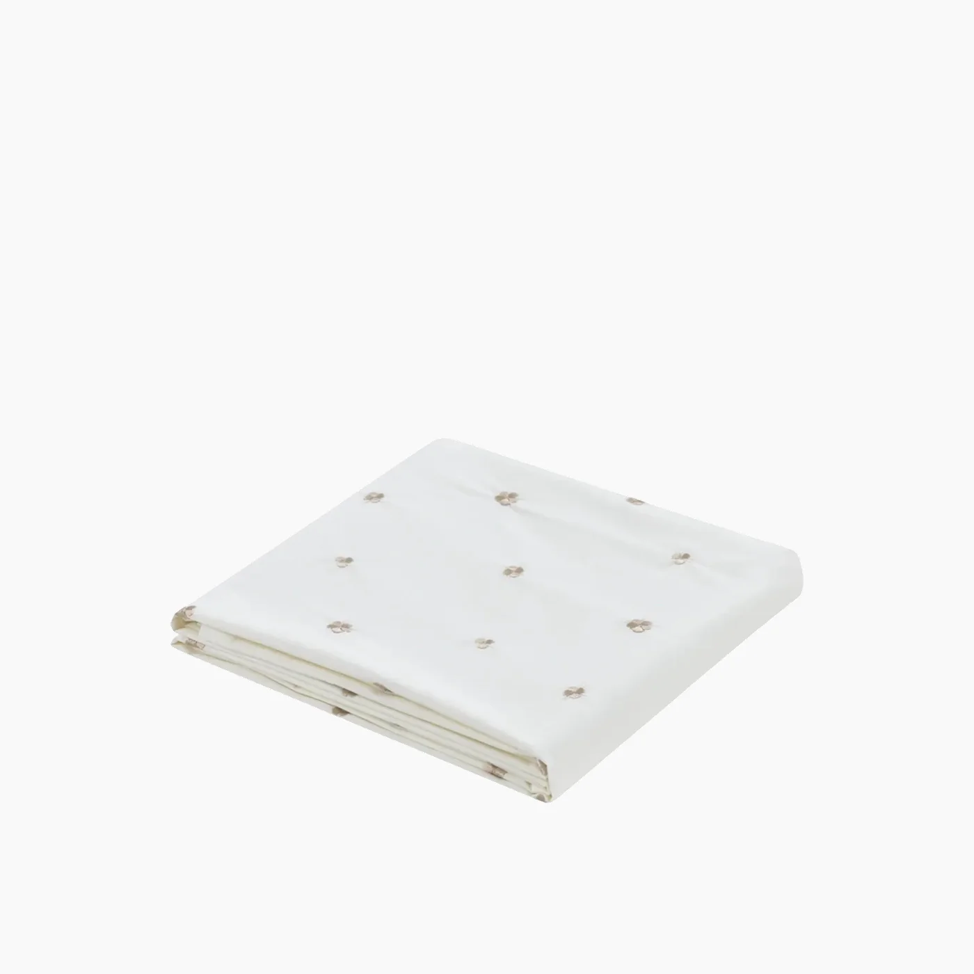 Nova Home Clover Cotton Comforter Set King/Super King 6 Pcs White/Gold - Image 3
