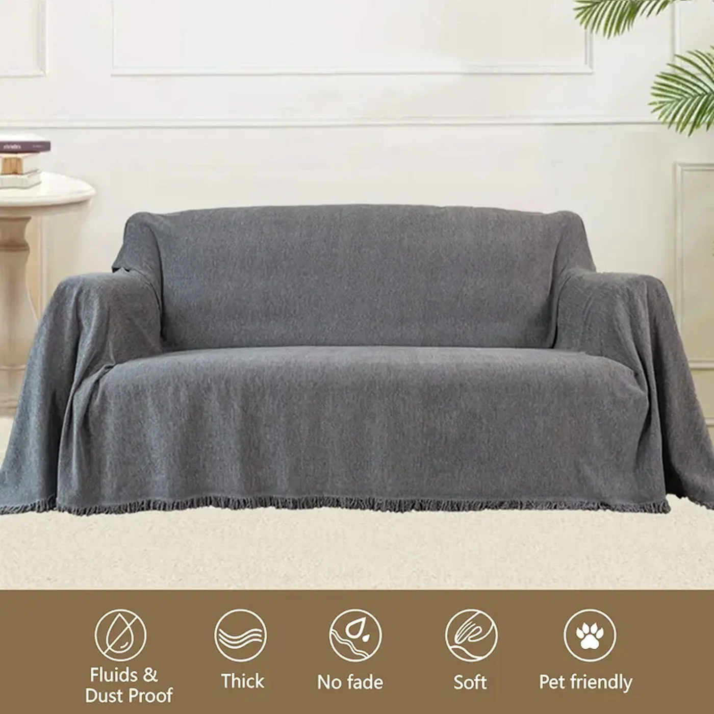 Nova Home Harmonic Chenille Sofa Cover - Image 5
