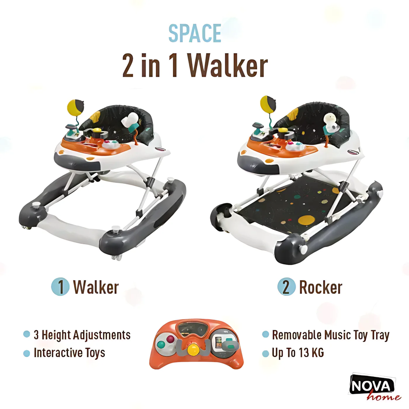 Nova Home Space 2in1 Baby Walker - Image 3