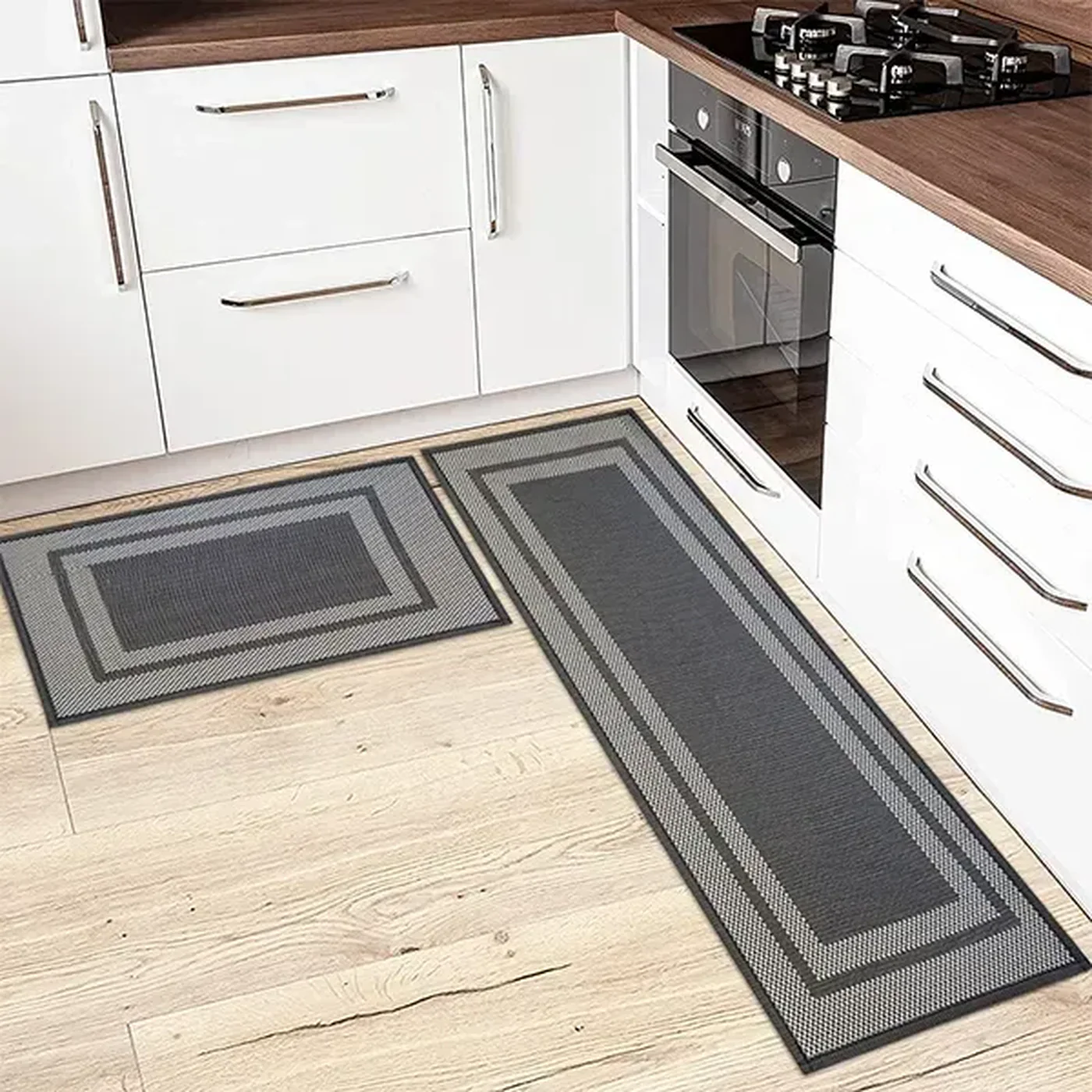 Nova Home Trellis Jaquard Woven Kitchen Mat W & Rubber Backing - Image 4