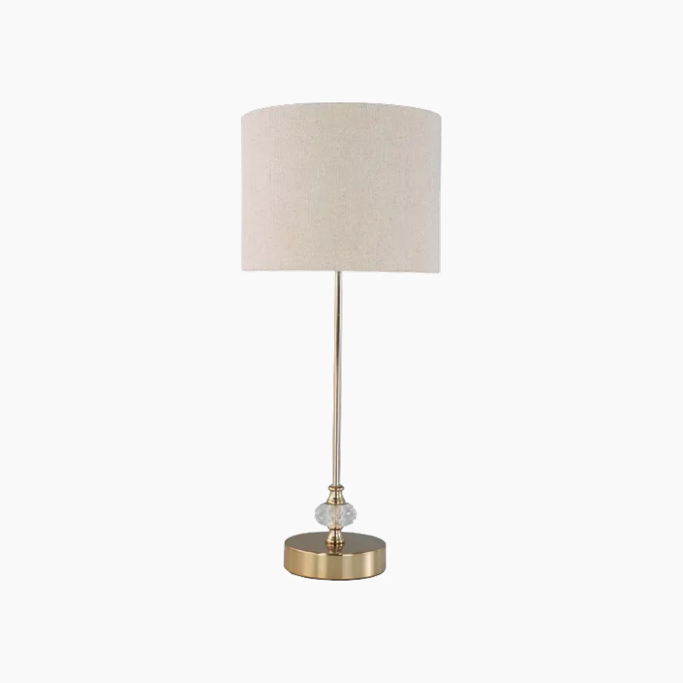 Nova Home Twilight Crystal Table Lamp - 53 Cm - Beige