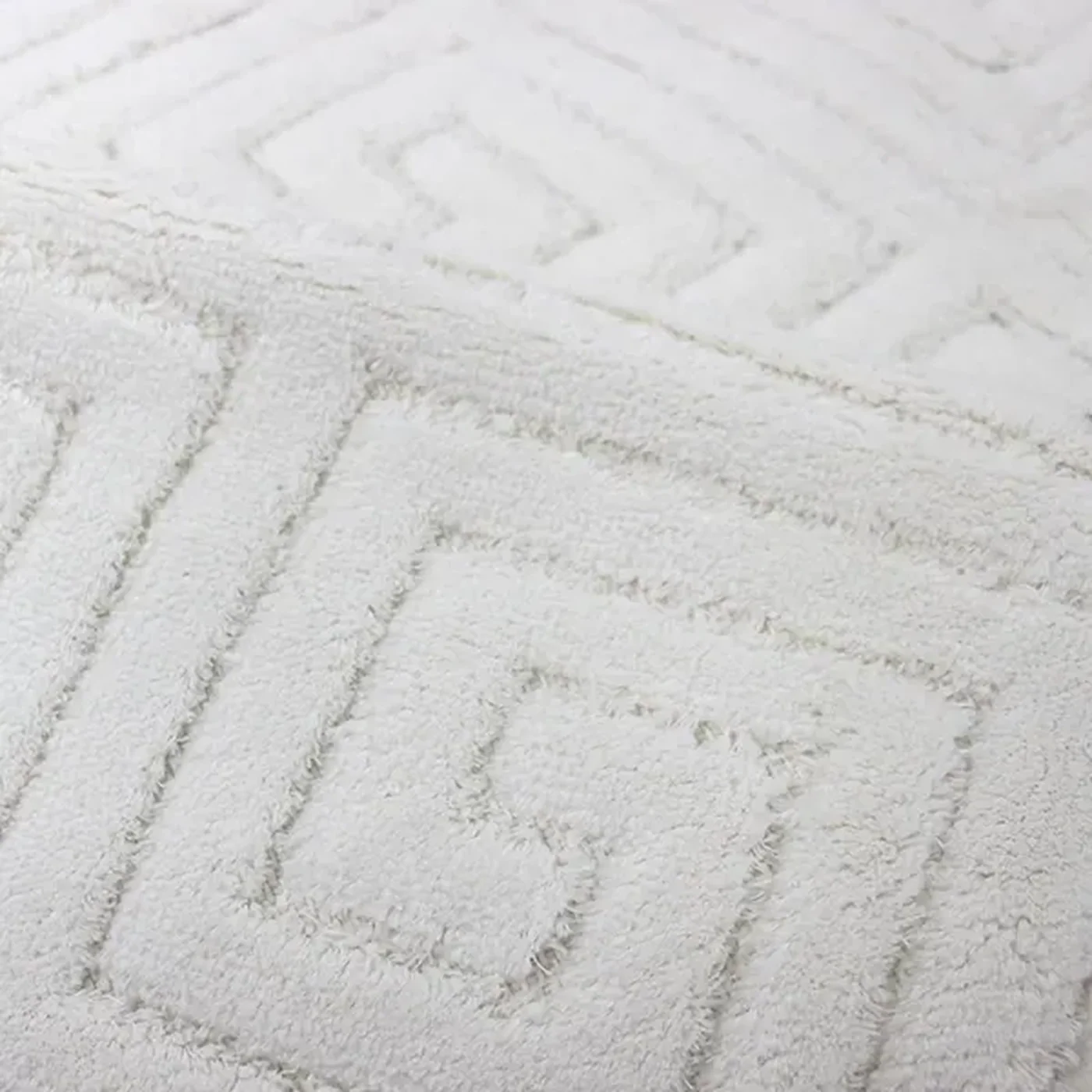 Nova Home Verona Bath Rug - 100% Cotton - 70X120 Cm - Offwhite - Image 2