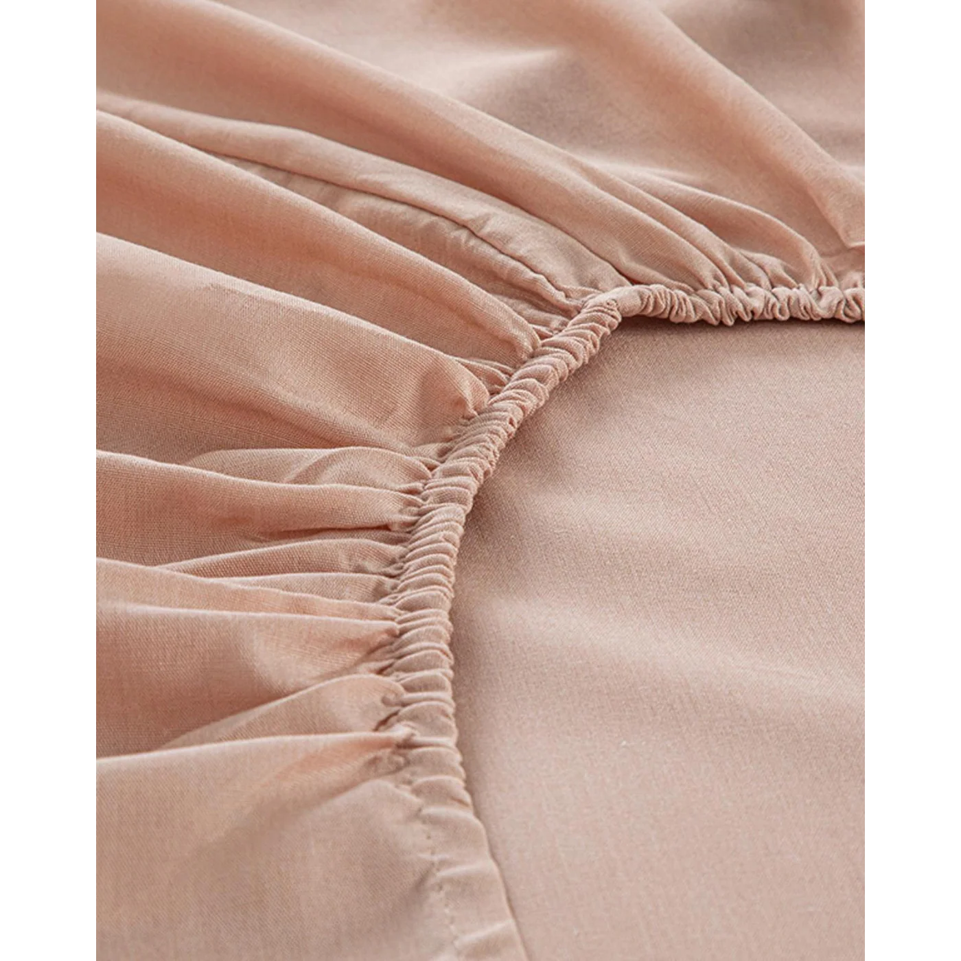 EH Living Novella Premium Soft Cotton Single Size Fitted Sheet Set 100x200 cm Dusty Rose - Image 2