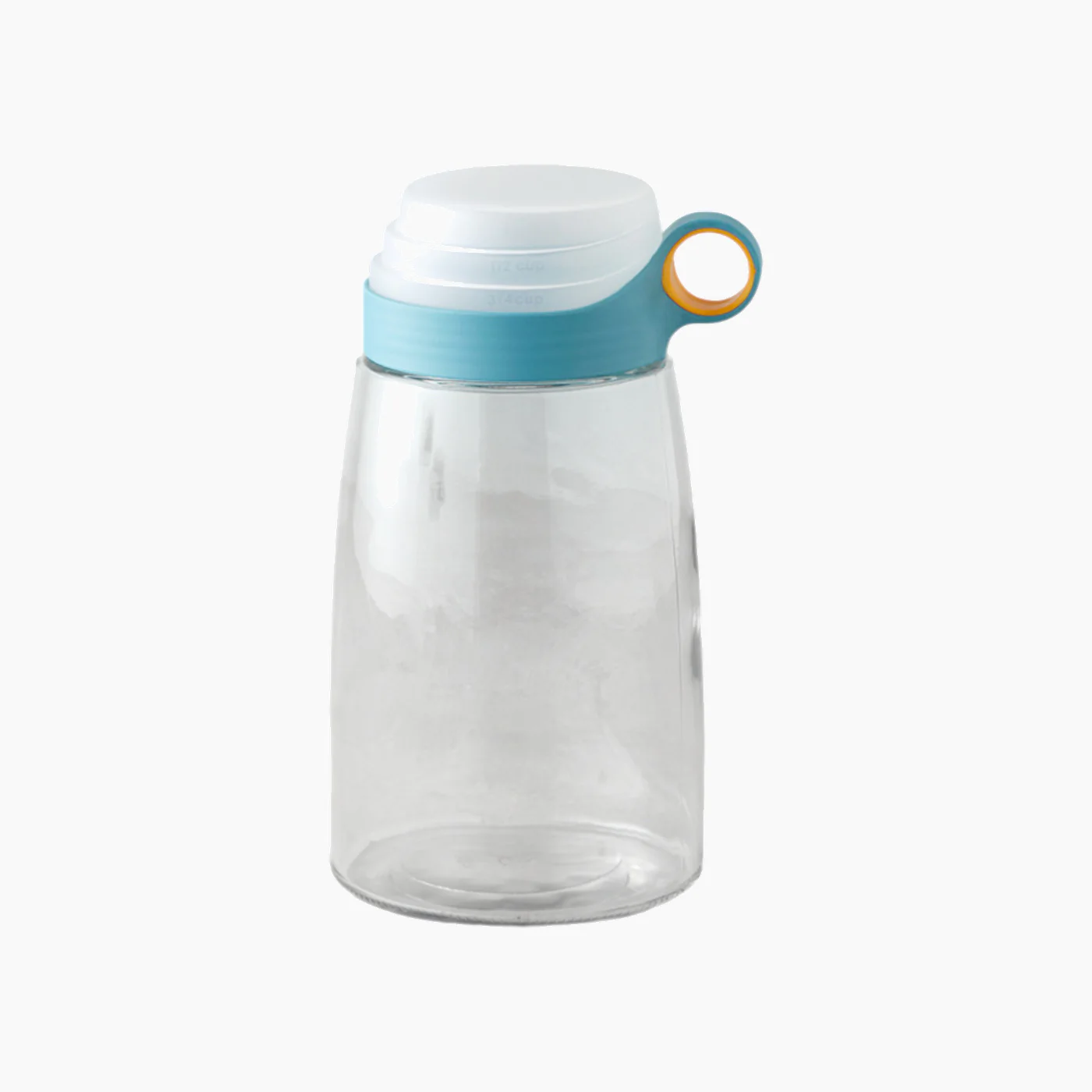 EH Living Novia Glass With Measuring Glass Jar 1400 ml Blue - White
