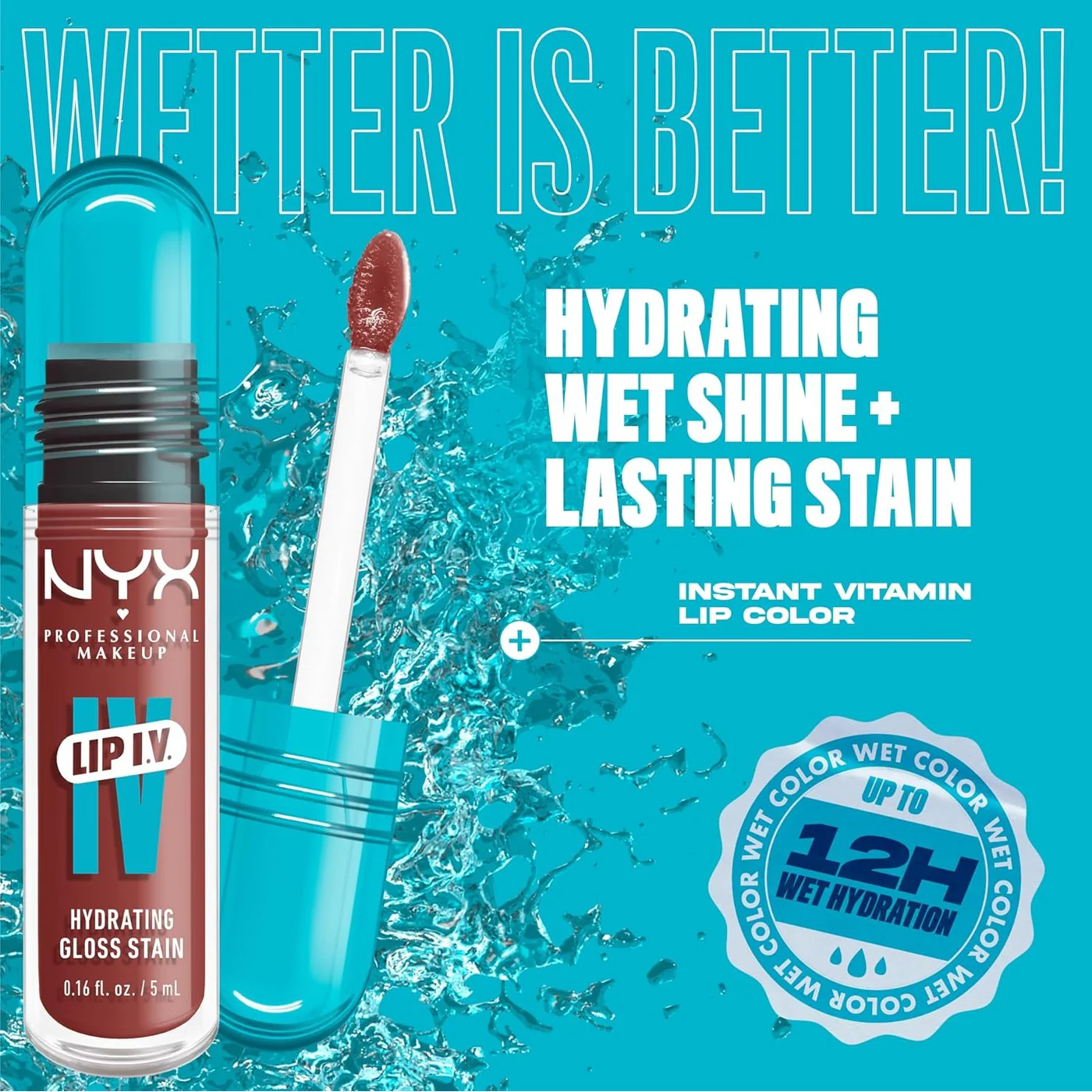 NYX Professional Makeup Lip IV Hydrating Lip Gloss Stain - Image 9