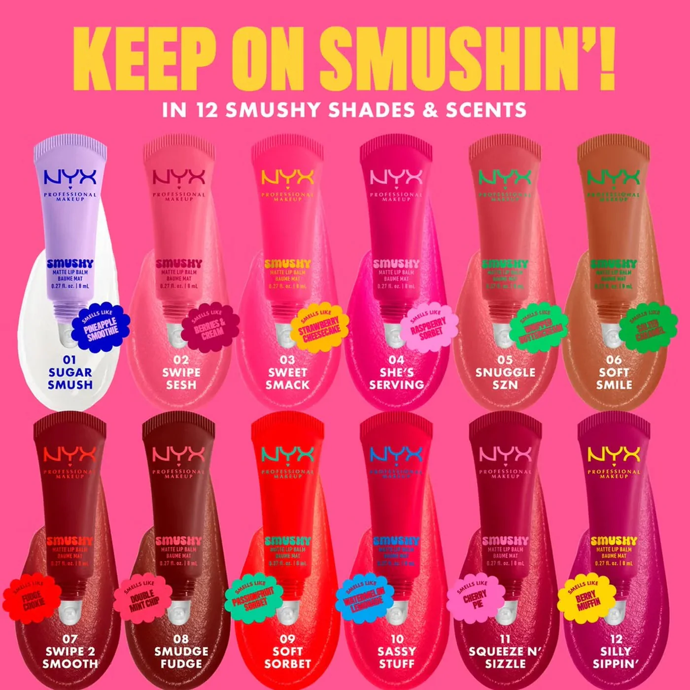 NYX Professional Makeup Smushy Matte Lip Balm - Image 4