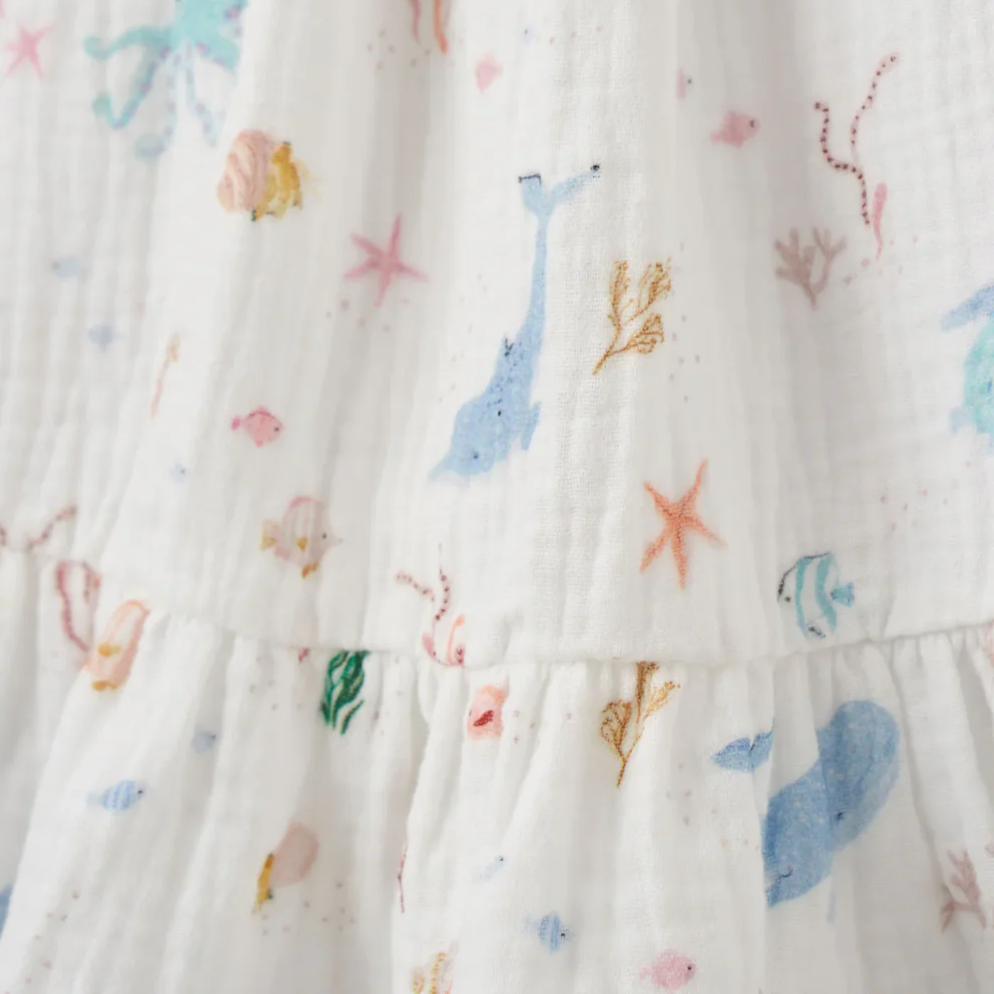 Ocean Adventure Organic Muslin Tie Top Set - Image 2