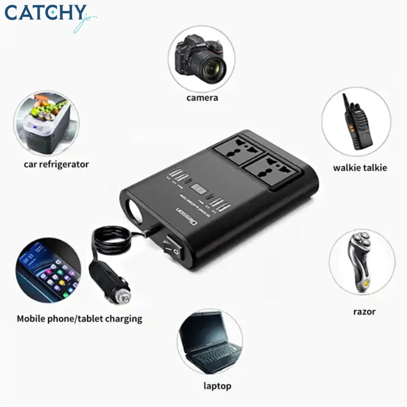 Olesson Car Charger Power Inverter (150W) - Image 2