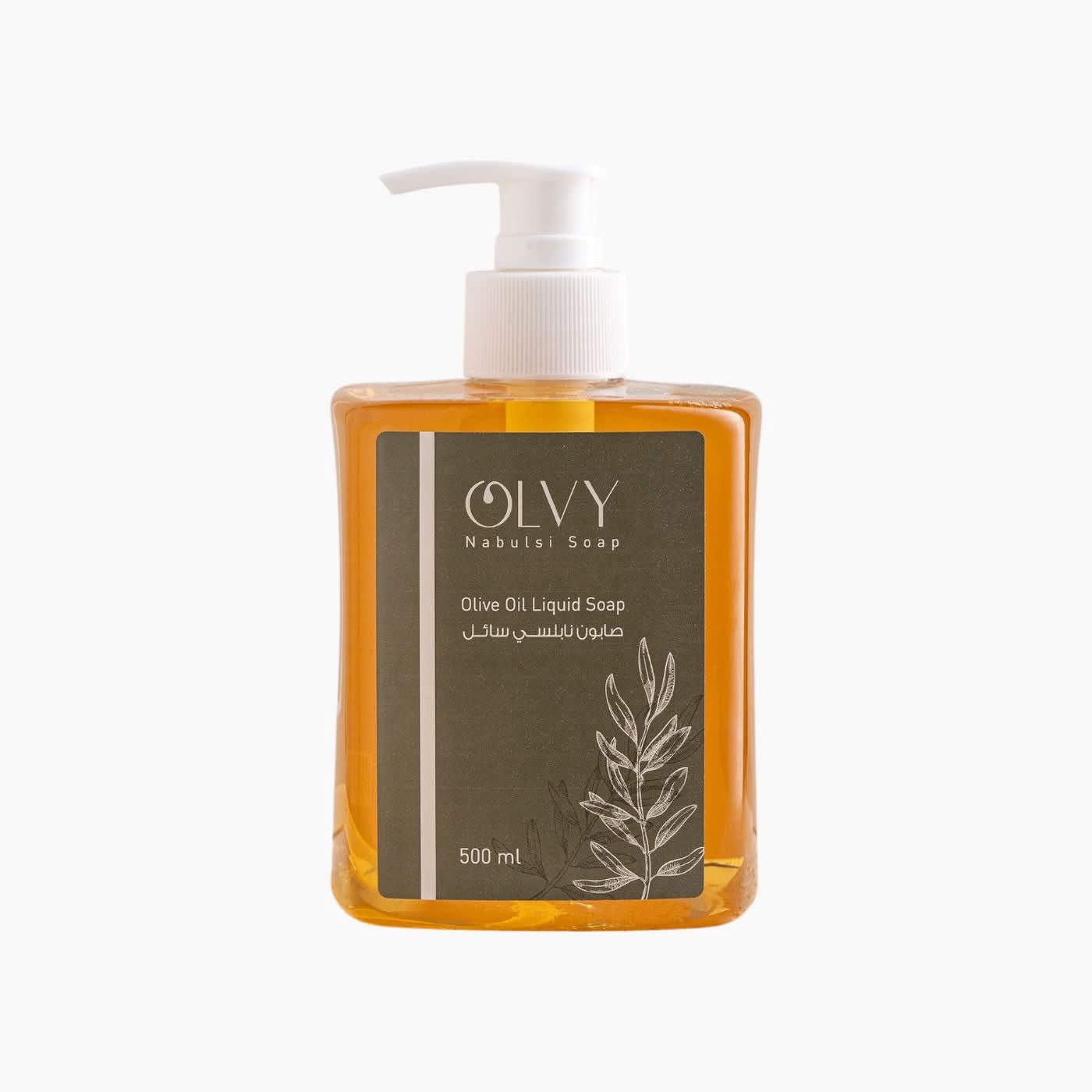 OLVY Nabulsi Soap Olive Oil Liquid Soap - Image 3