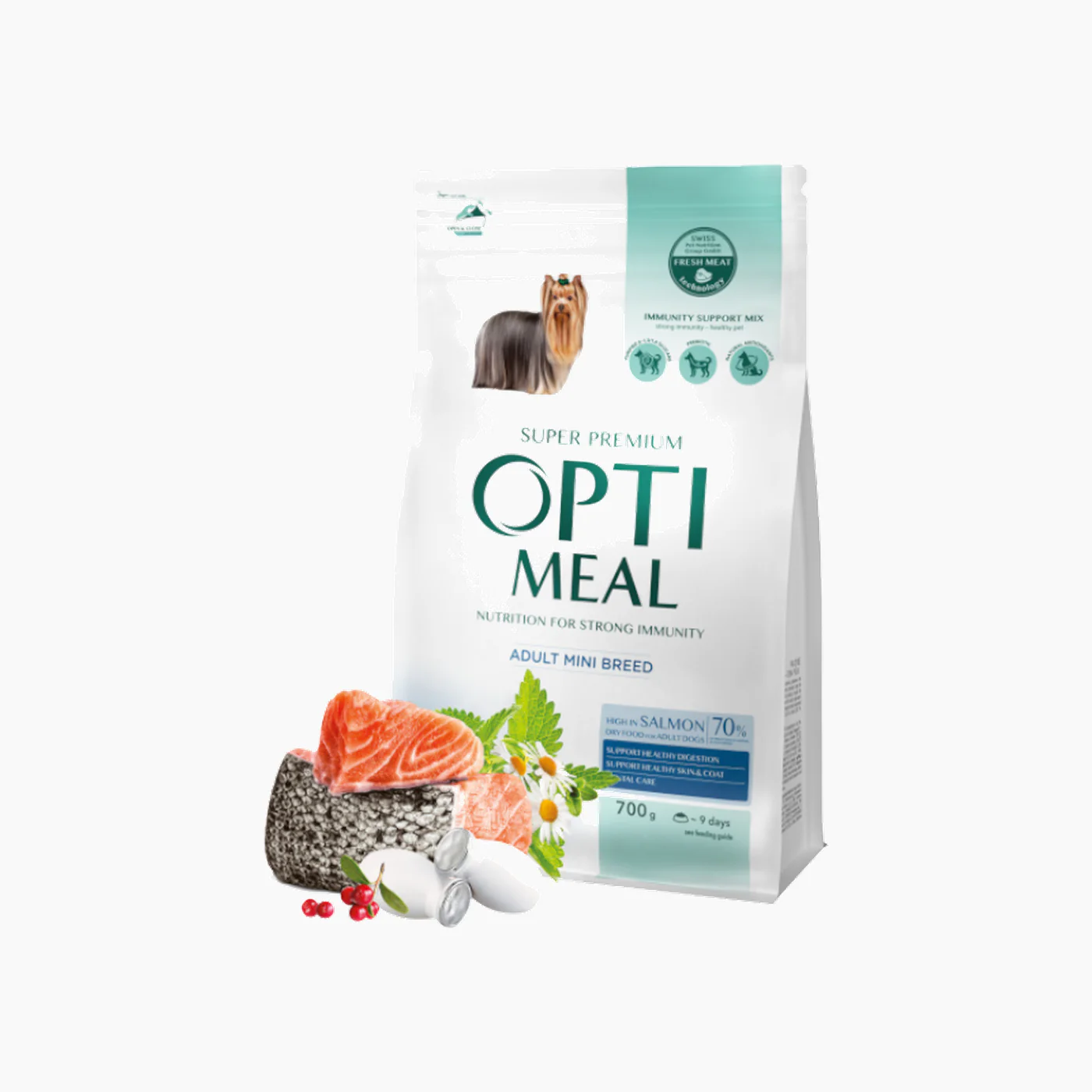 Club4Paws Op Miniature Salmon Dry Food For Adult Dog 700gm - Image 2