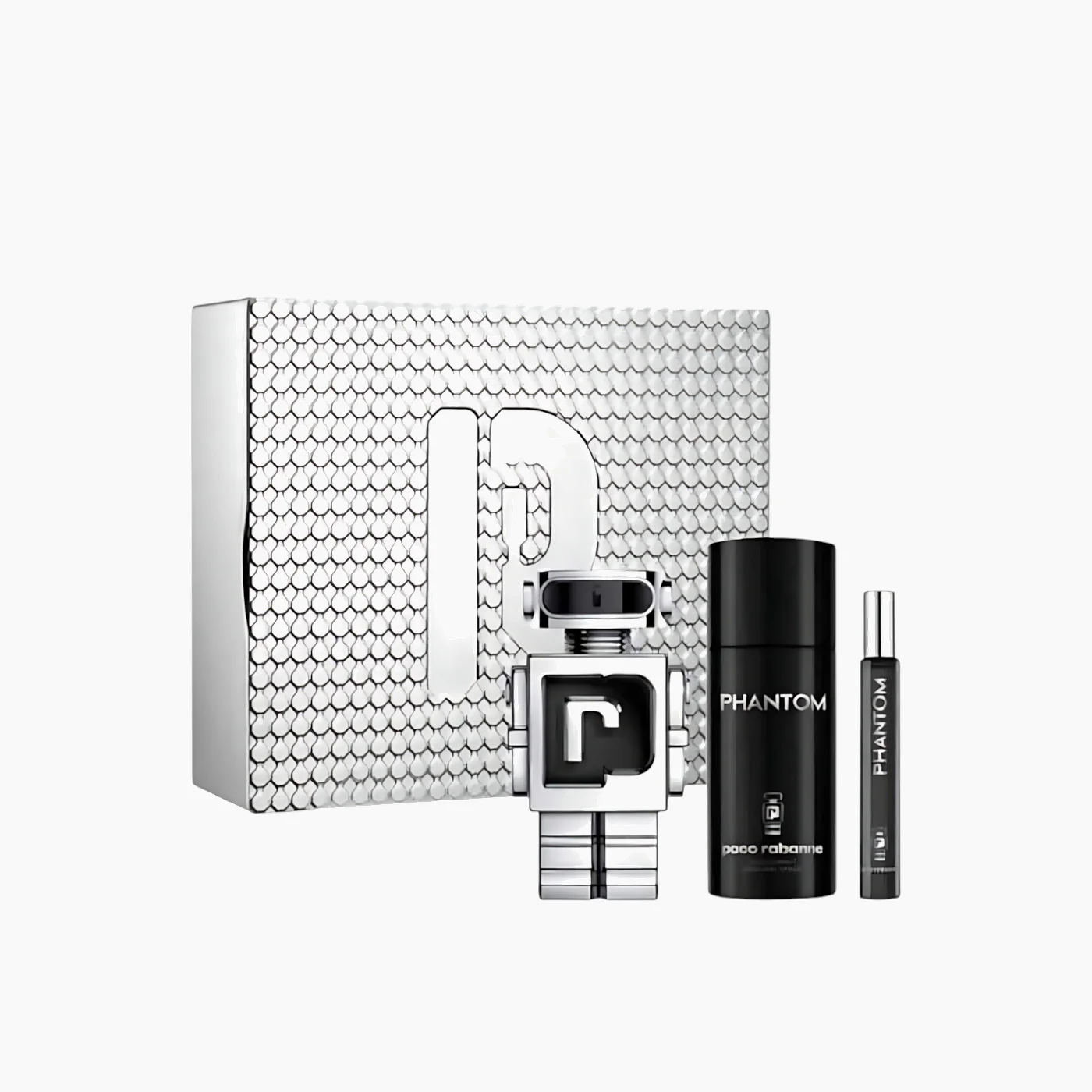 Paco Rabanne Phantom EDT 100Ml + EDT 10Ml + Deodorant 150Ml Gift Set For Men - Image 2