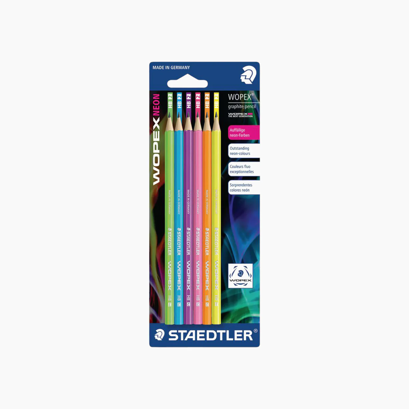 Staedtler PENCIL HB NEON 3PCS BC 100% PEFC 180F BK6 03