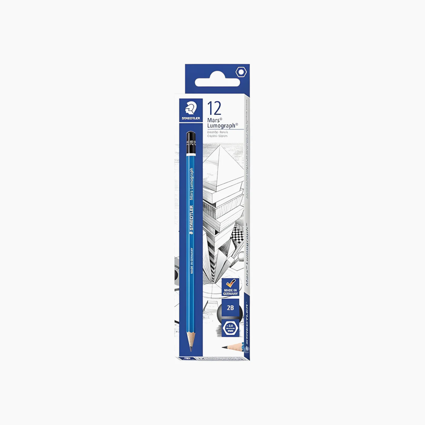 Staedtler PENCIL MARS 100-2B 12 PENCIL