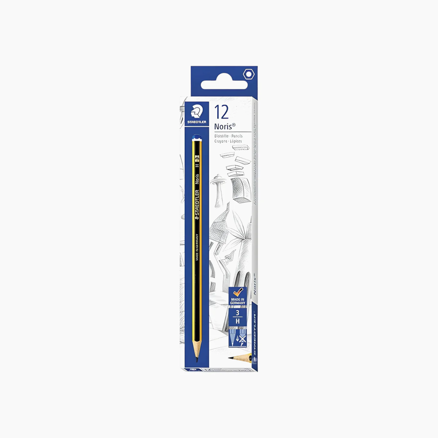 Staedtler PENCIL NORIS H 100% PEFC 120-3 10 12 PENCIL
