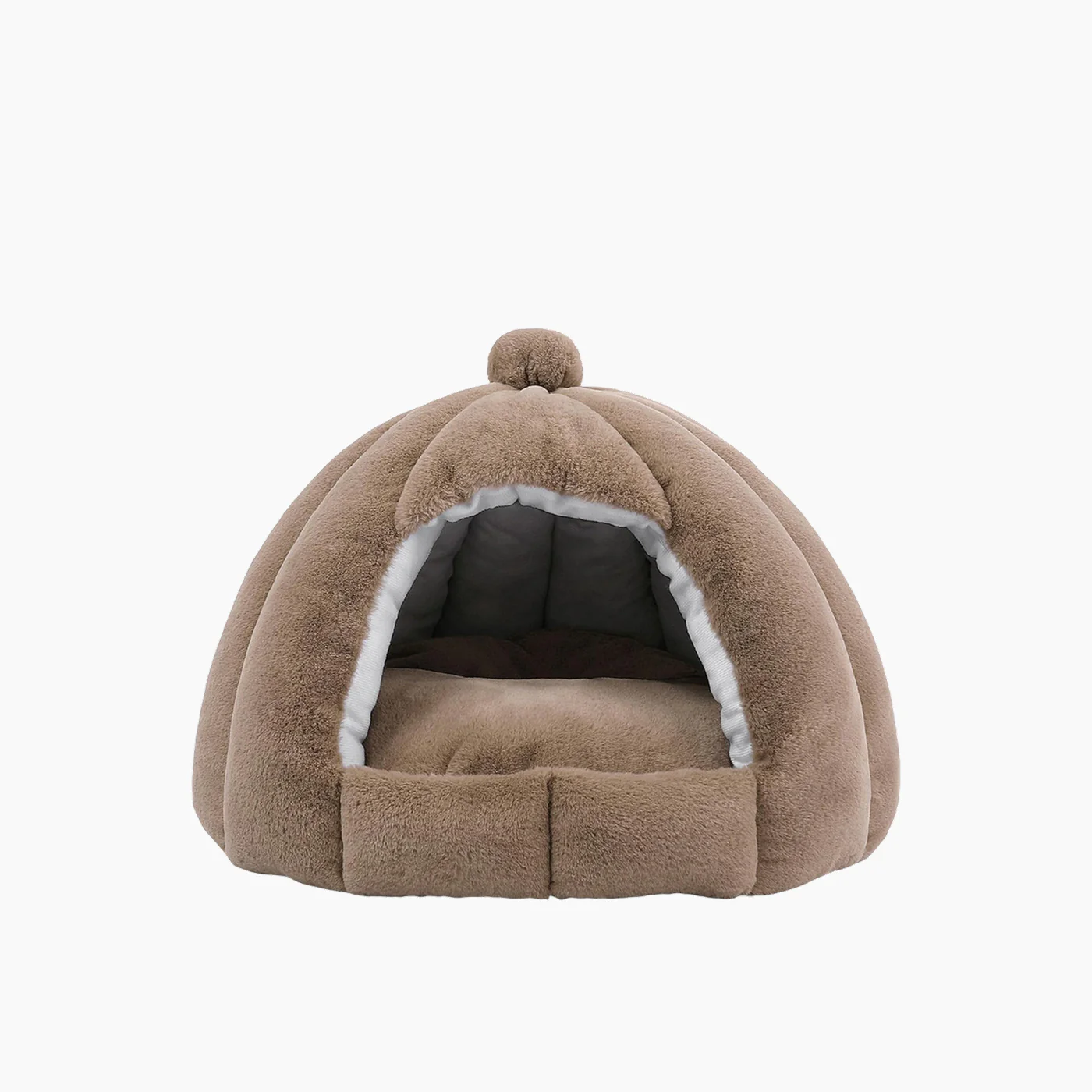 Village Care Large Igloo Pet Bed Brown