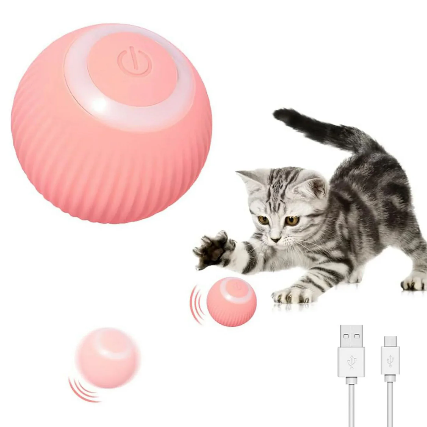 Village Care Interactive Cat Smart Ball Toy - Image 4
