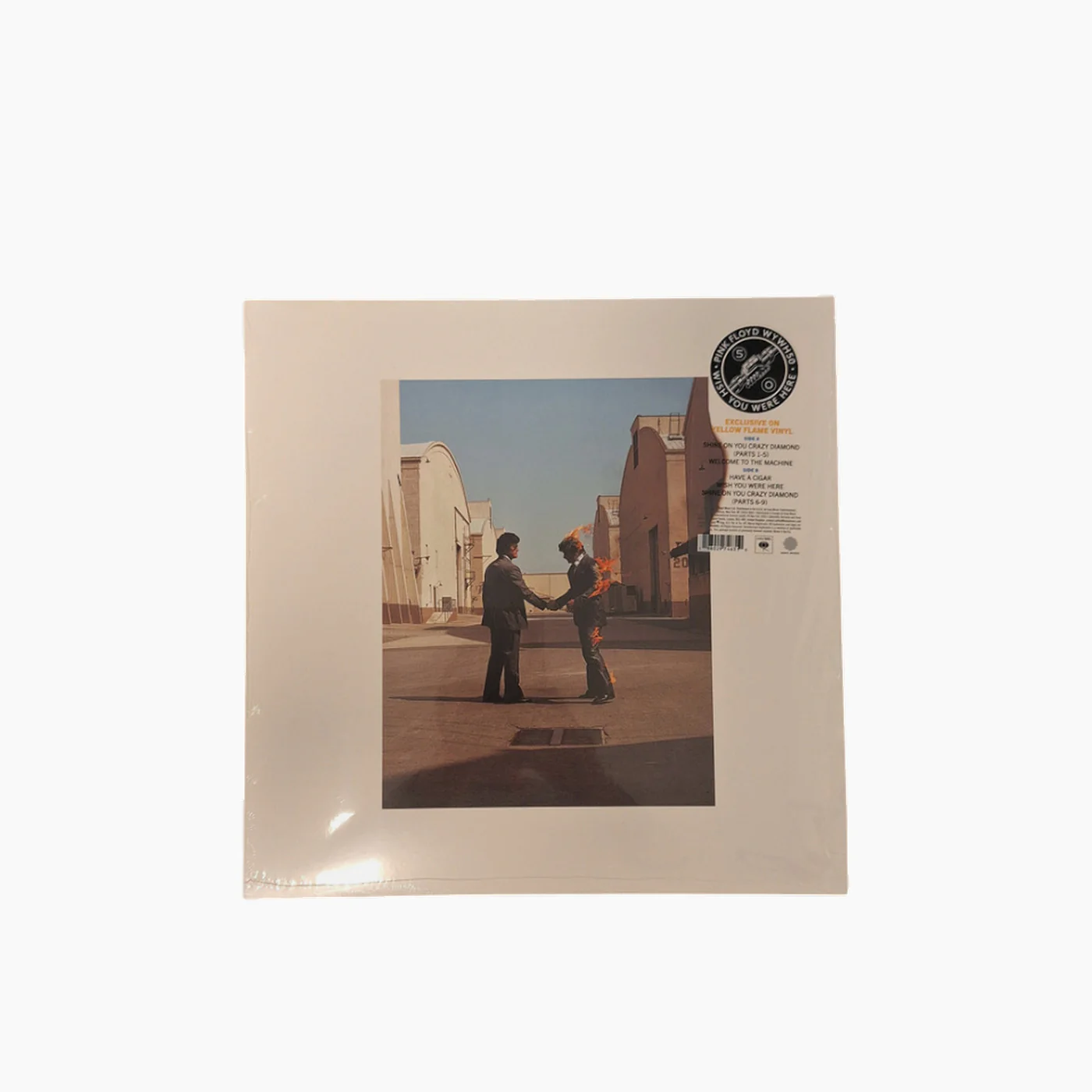 Pink Floyd Wish You Were Here (50th Anniversary) Yellow Flame LP - Image 2