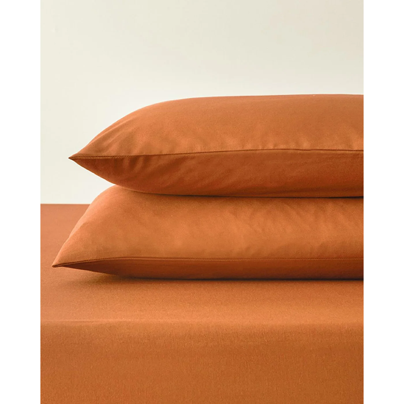 EH Living Plain Cotton Double Size Fitted Sheet Set 160x200 cm - Image 5