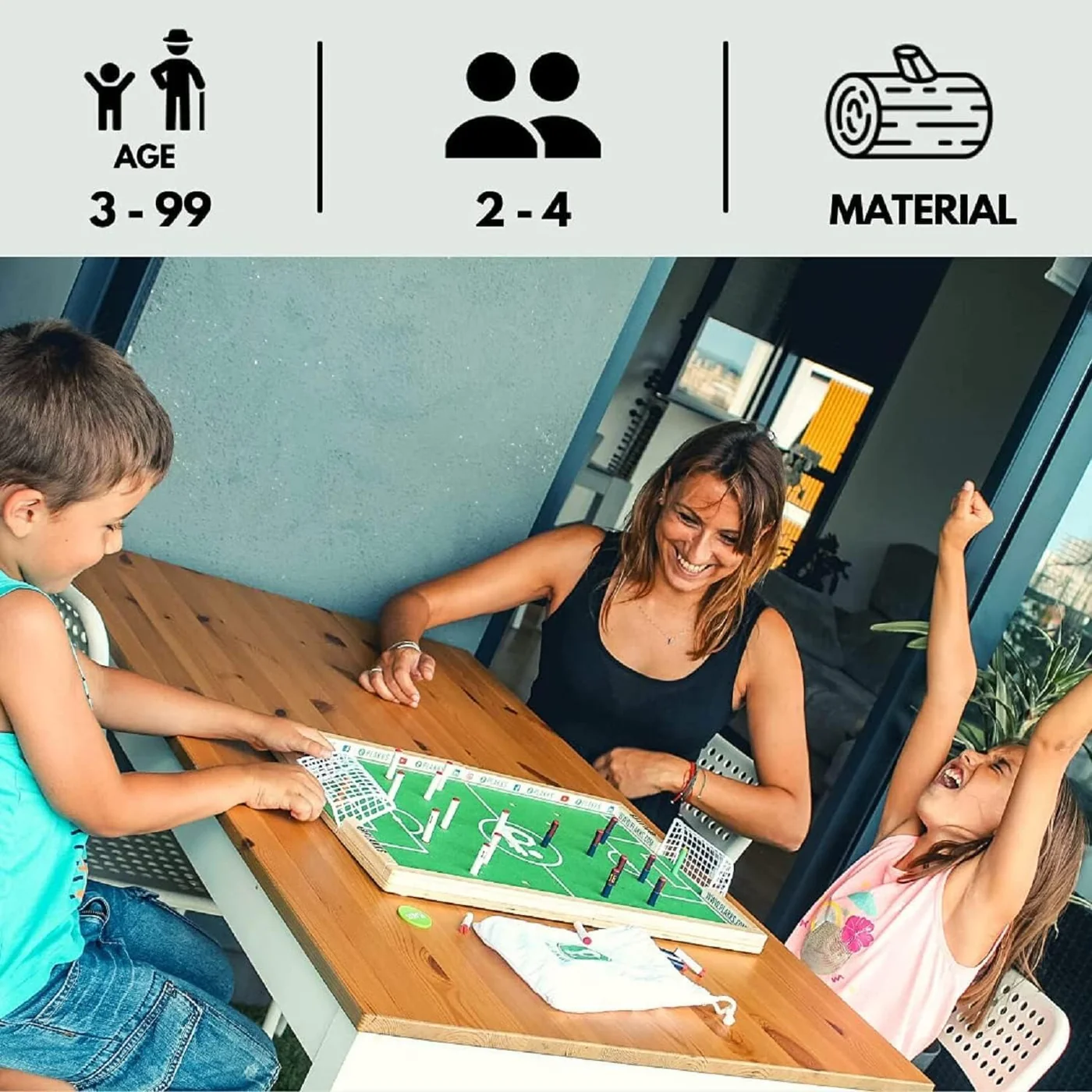 Plakks Wooden Football Game - Image 3