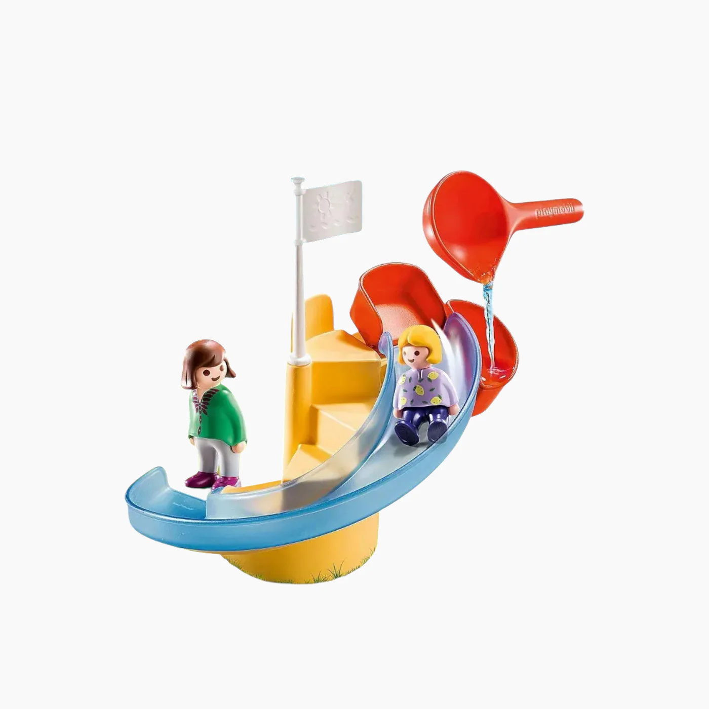 Playmobil 1.2.3 Water Slide Toy