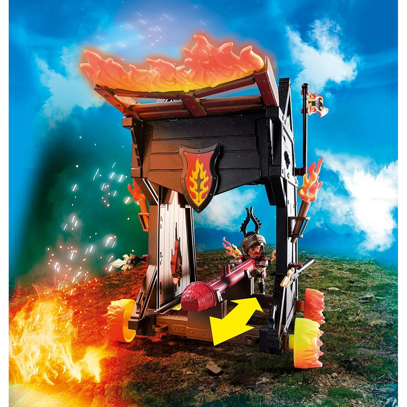 Playmobil Burnham Raiders Fire Ram Playset - Image 4