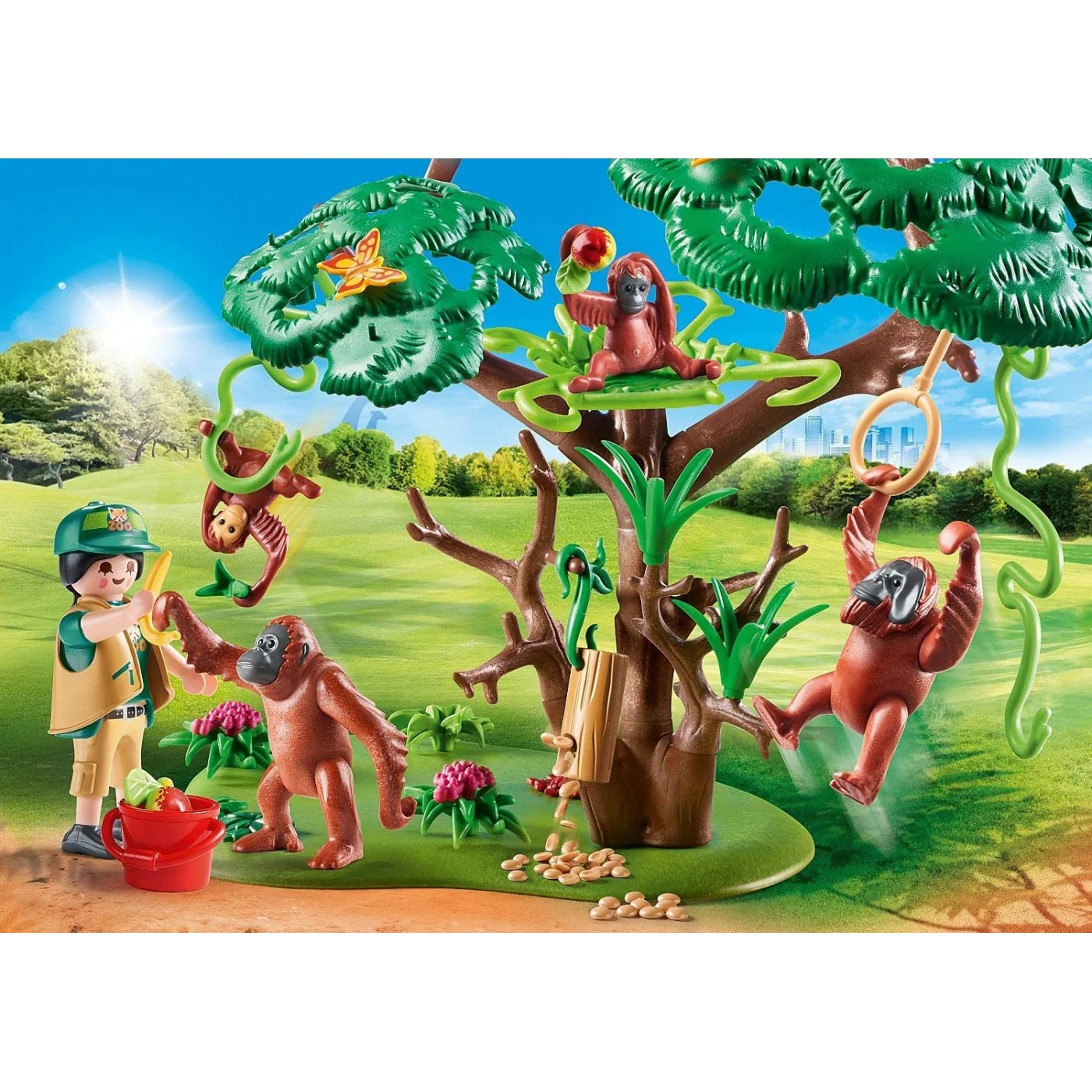 Playmobil Orangutans with Tree Toy Playset - Image 4