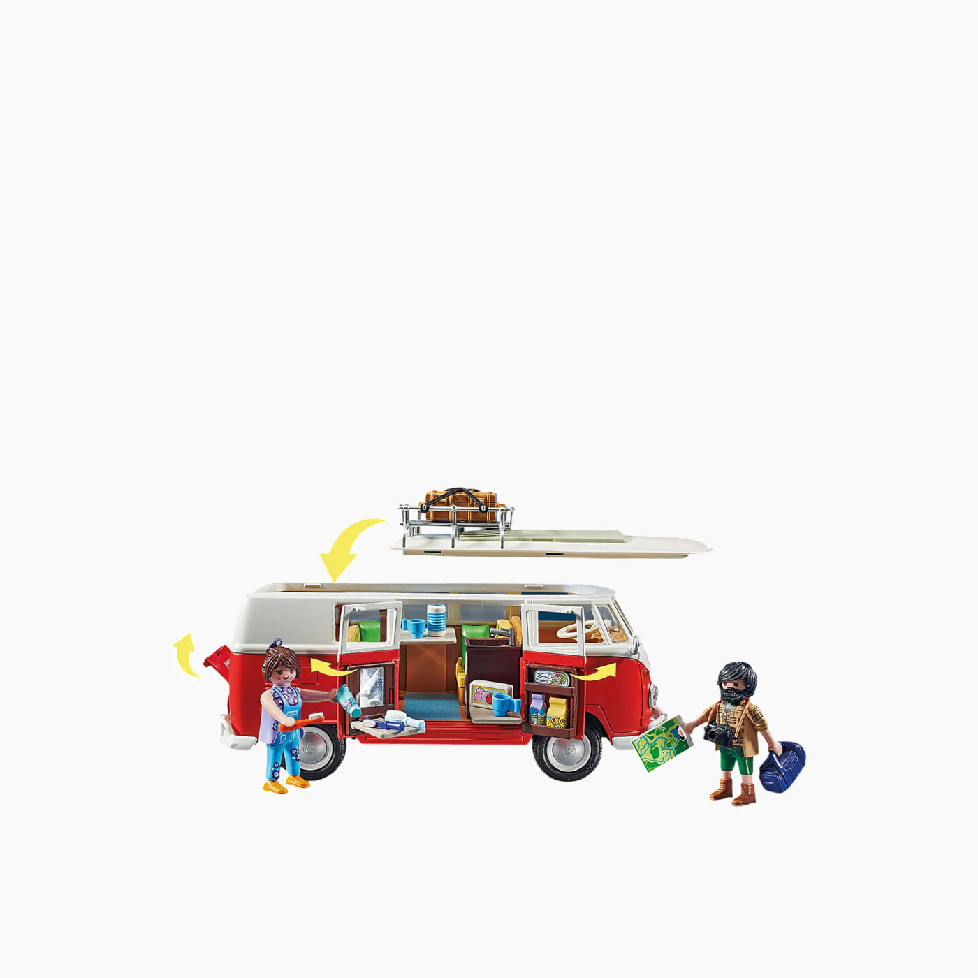 Playmobil Volkswagen T1 Camping Bus Toy Playset - Image 2