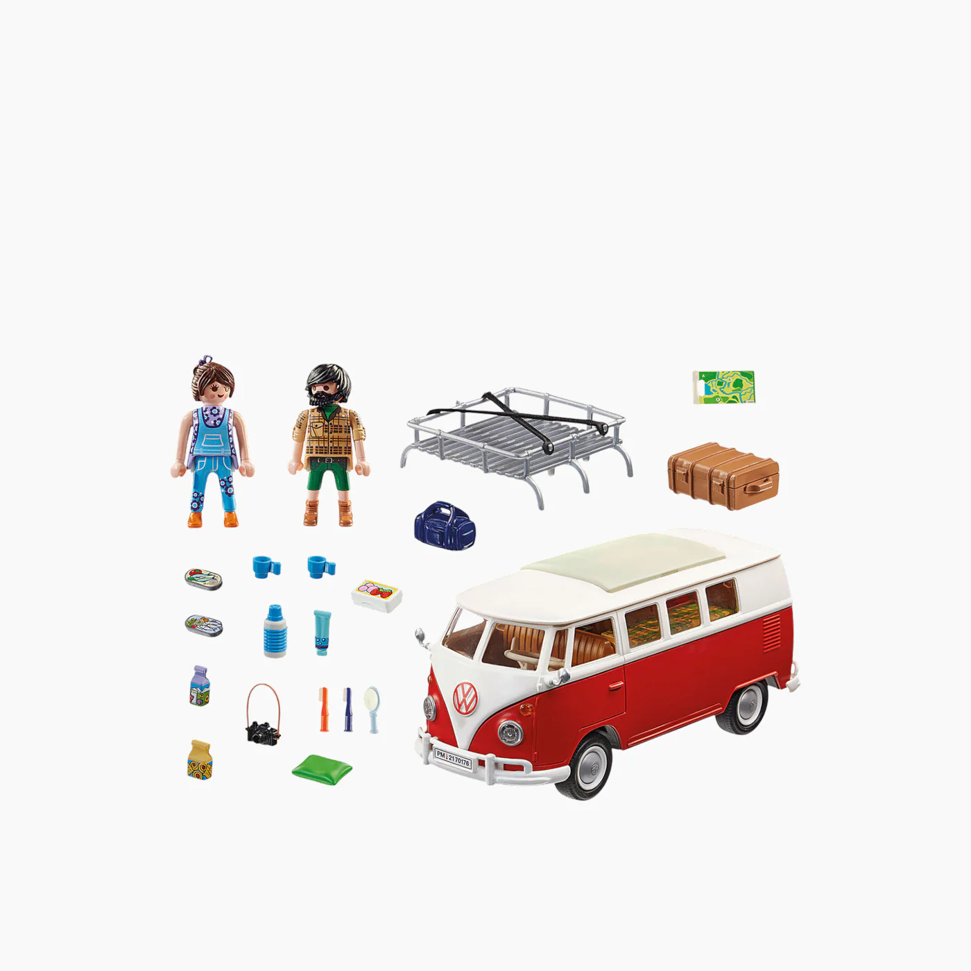 Playmobil Volkswagen T1 Camping Bus Toy Playset - Image 3