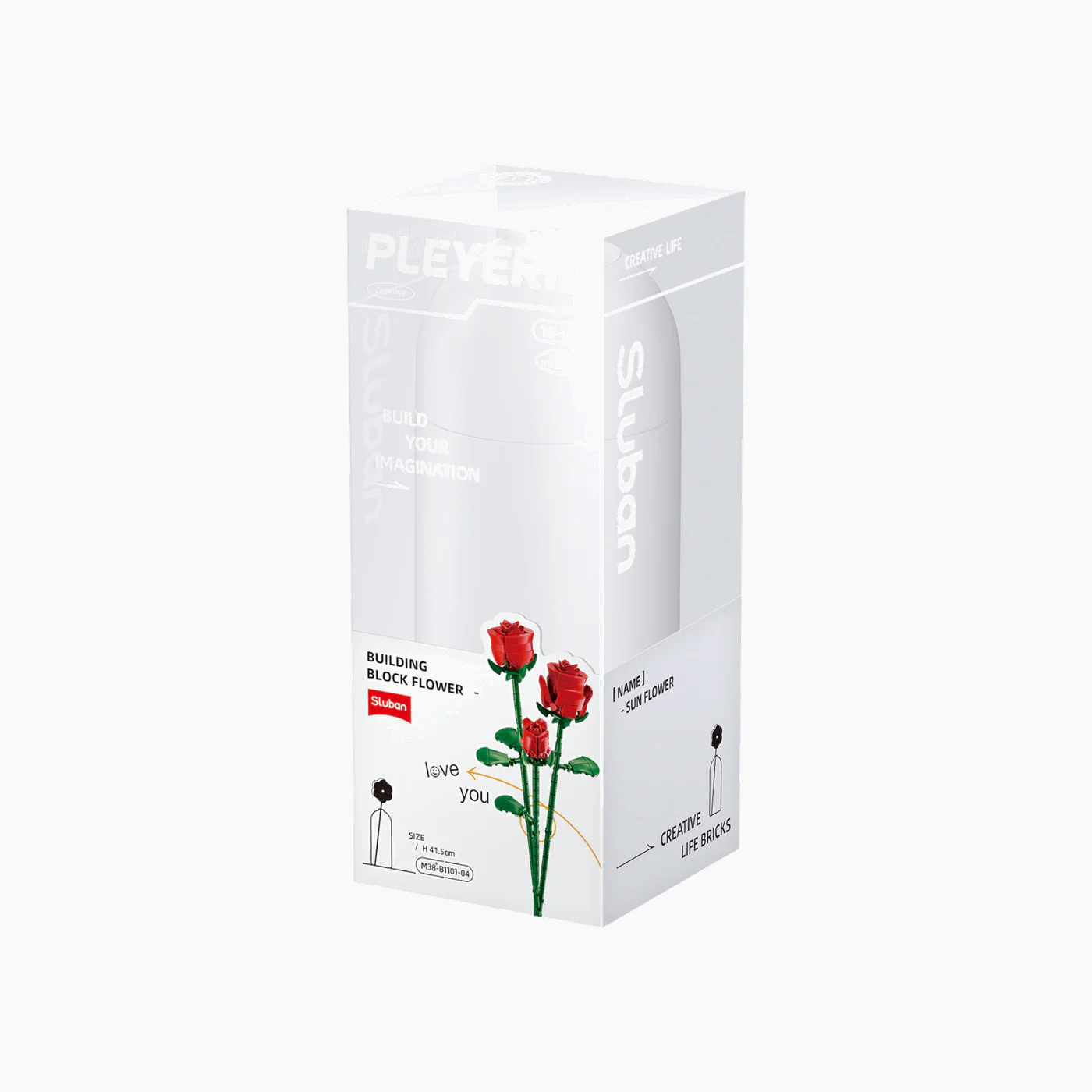 Sluban Red Rose Construction Set - Image 3