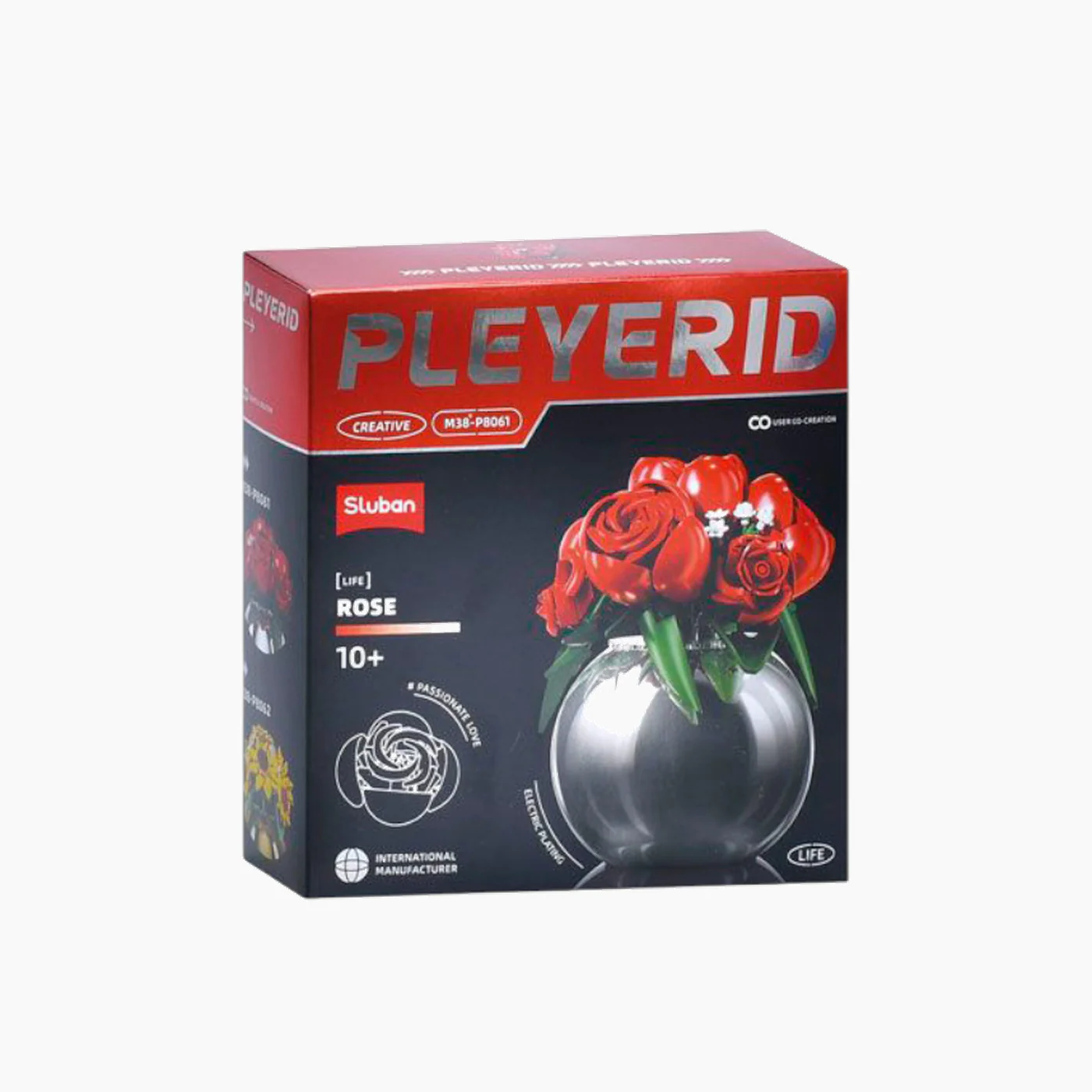 Sluban PLEYERID Red Roses Construction Set - Image 2