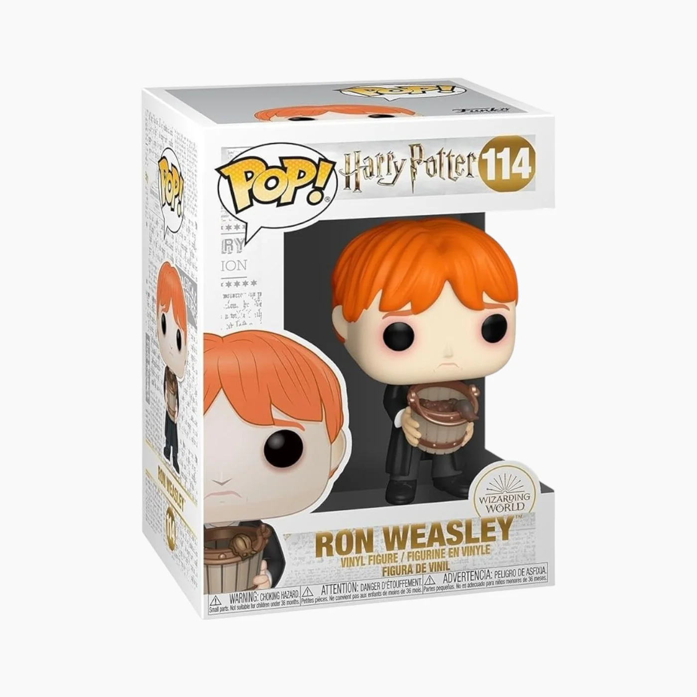 FUNKO Pop! Movies Harry Potter Ron Puking Slugs with Bucket Bobblehead Figure - Image 2