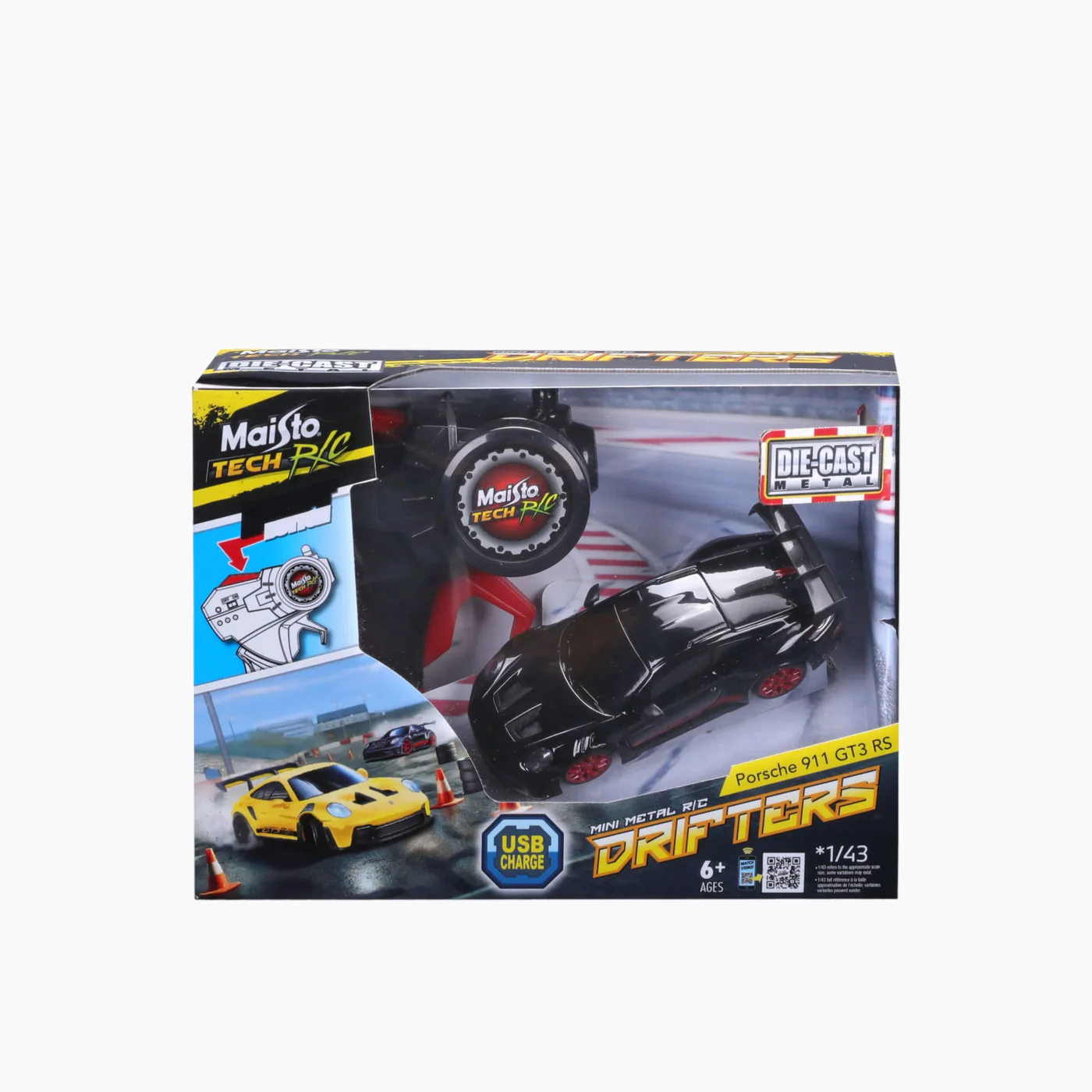 Maisto Burago Porsche 911 GT3 RS 1:43 Die-Cast Drifters RC - Image 6
