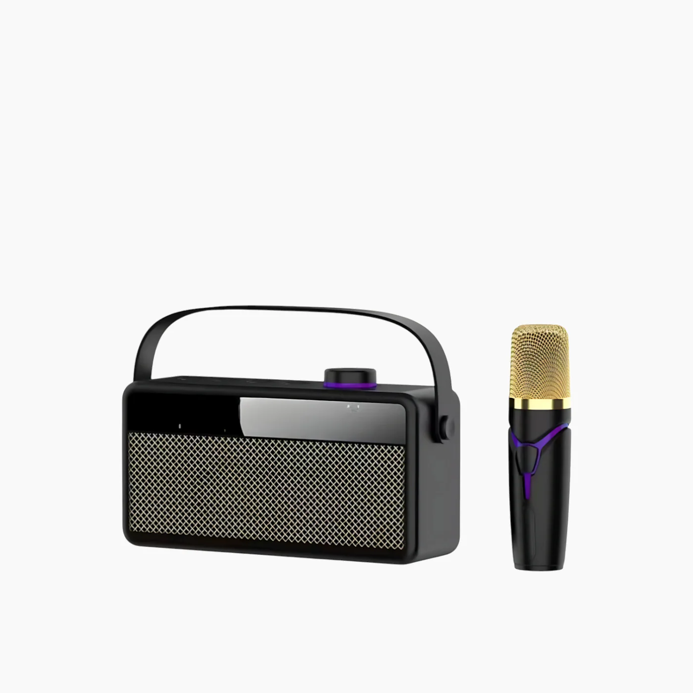 C.JO Portable Bluetooth Speaker With Lyrics Display & Microphone Karaoke